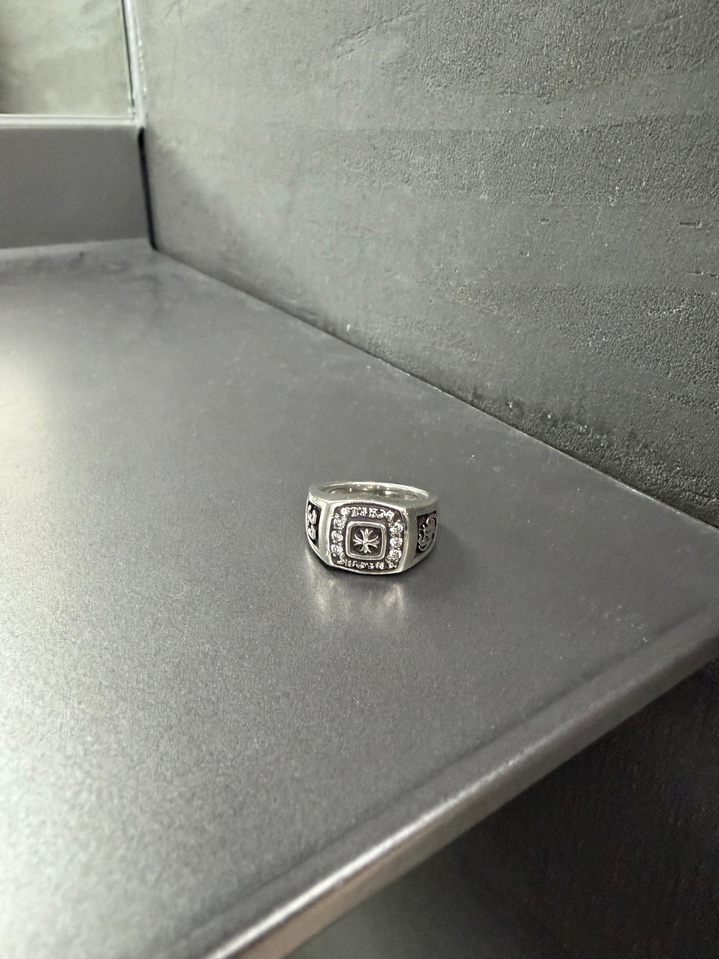 Chrome Hearts Champion Ring With Diamonds