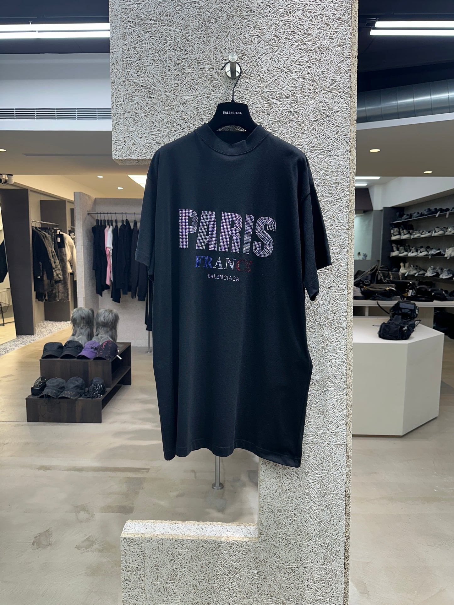 Balenciaga Rhinestone Paris T-shirt