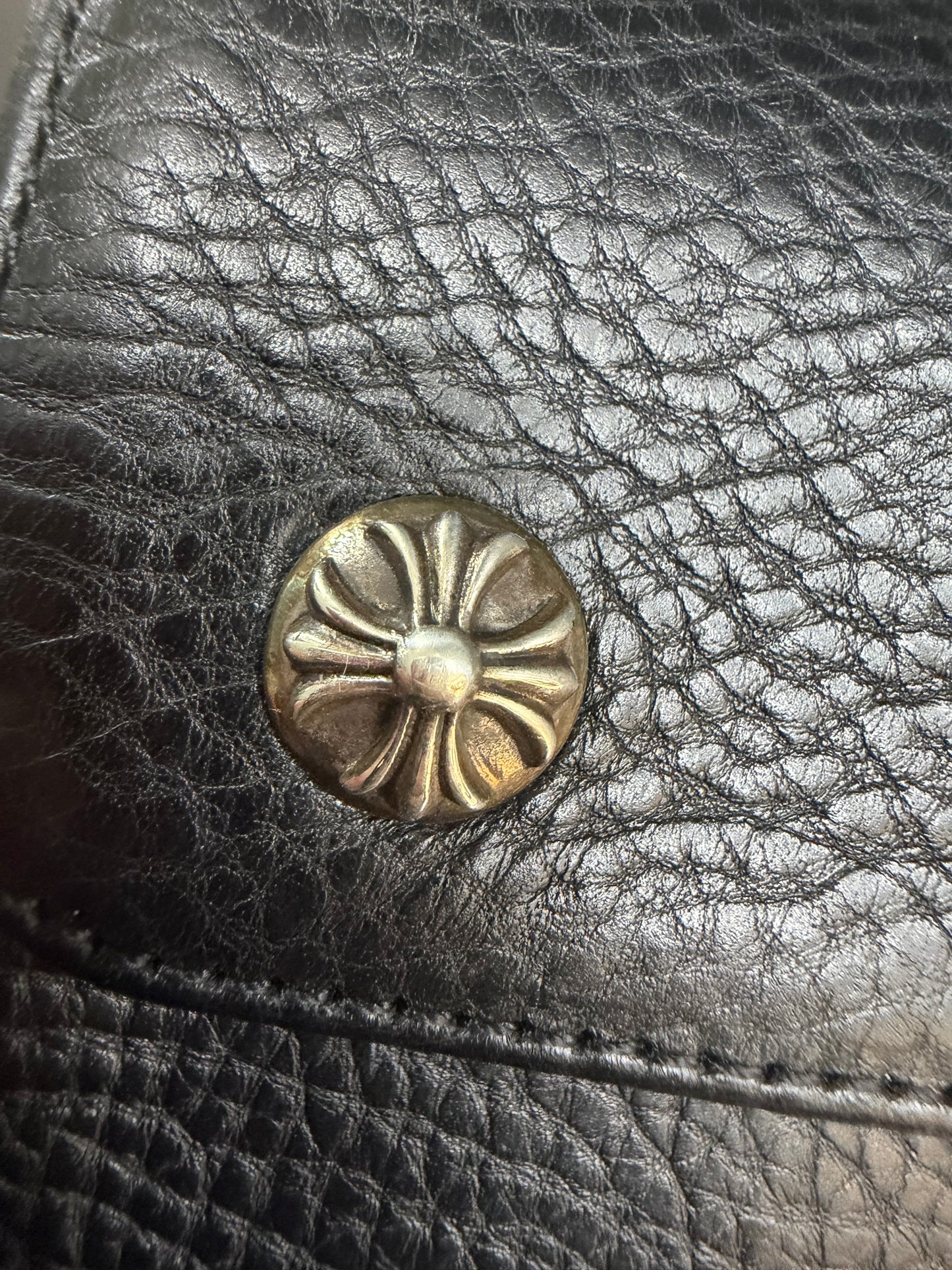 Chrome Hearts buckle scroll wallet