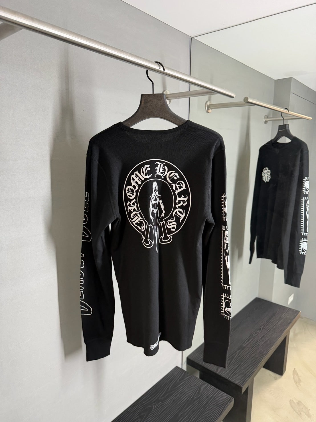 Chrome Hearts Deadly Doll Vine Dagger Thermal  Long Sleeve