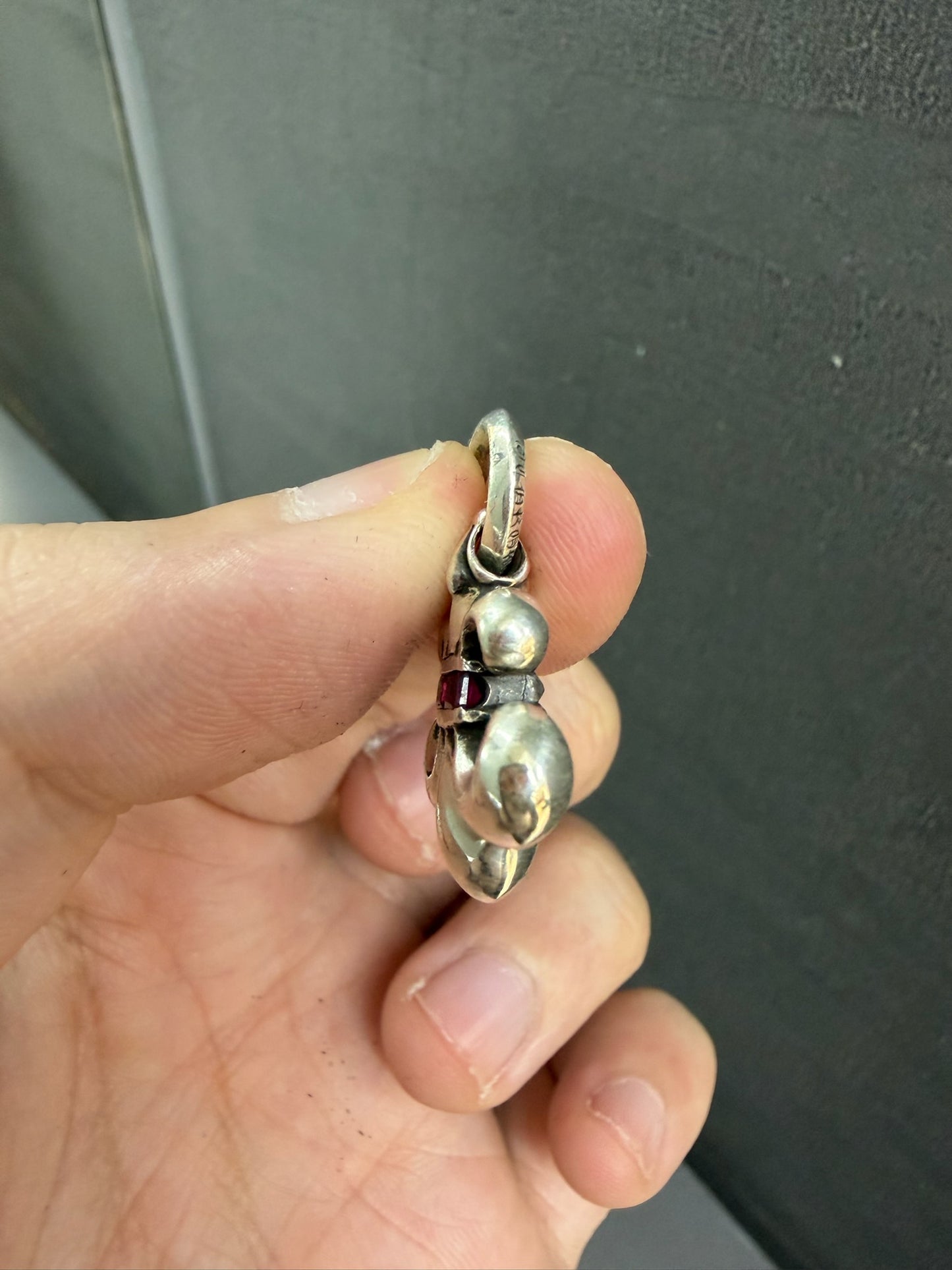 Chrome Hearts Pink Sapphire Fleur Pendant