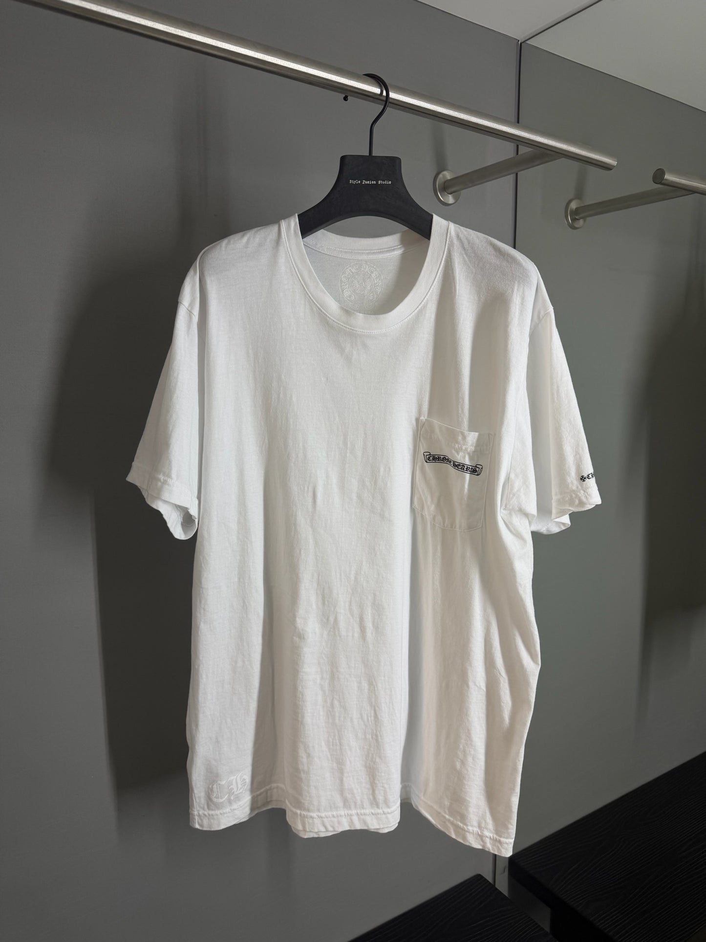 Chrome Hearts Scroll Logo Pocket T-Shirt