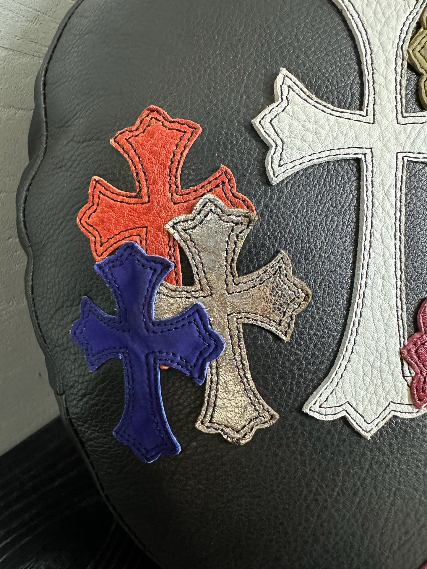 Chrome Hearts Multicolor Cross Patch Pillow