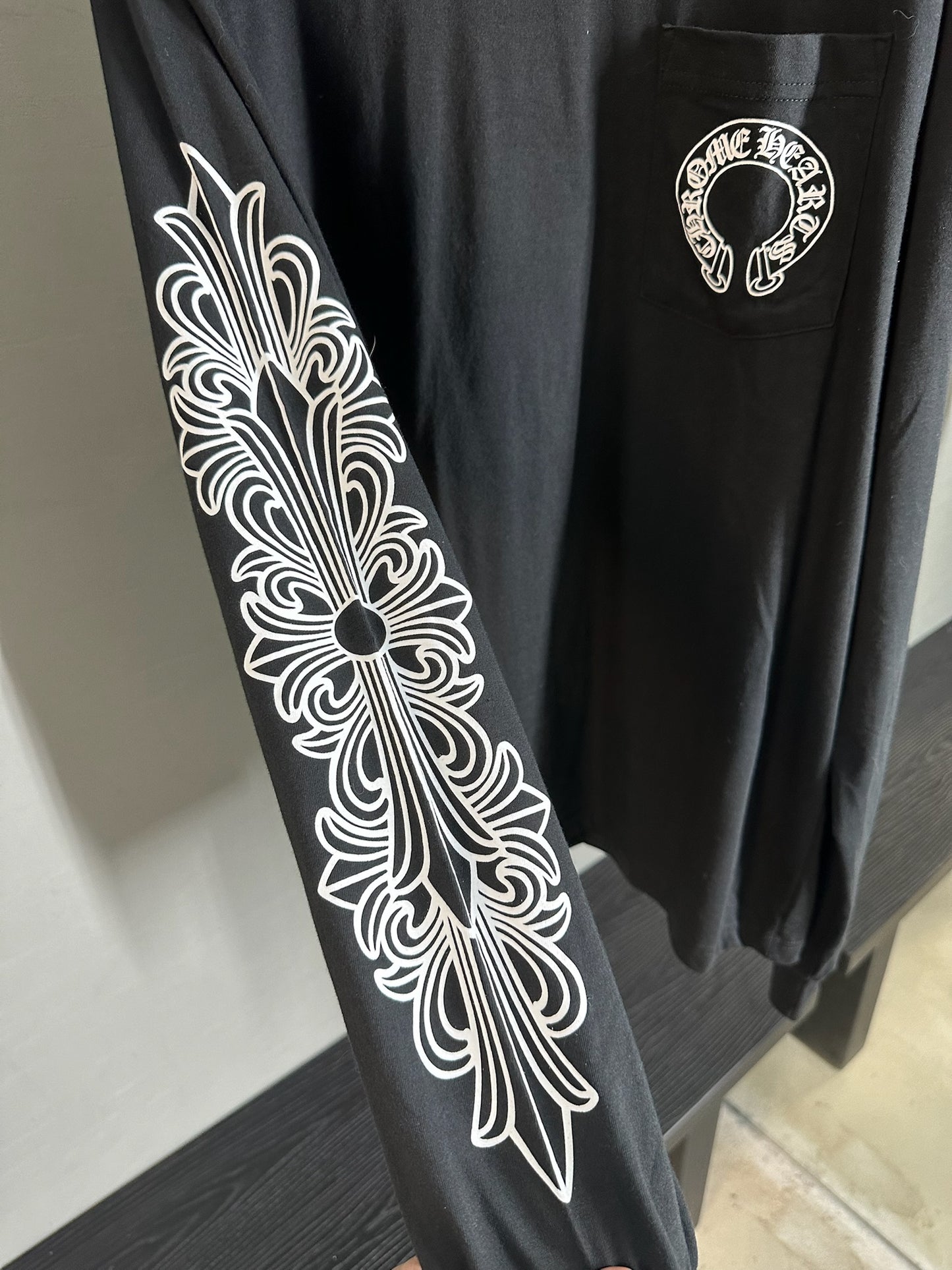 Chrome Hearts Horseshoe Floral Long Sleeve