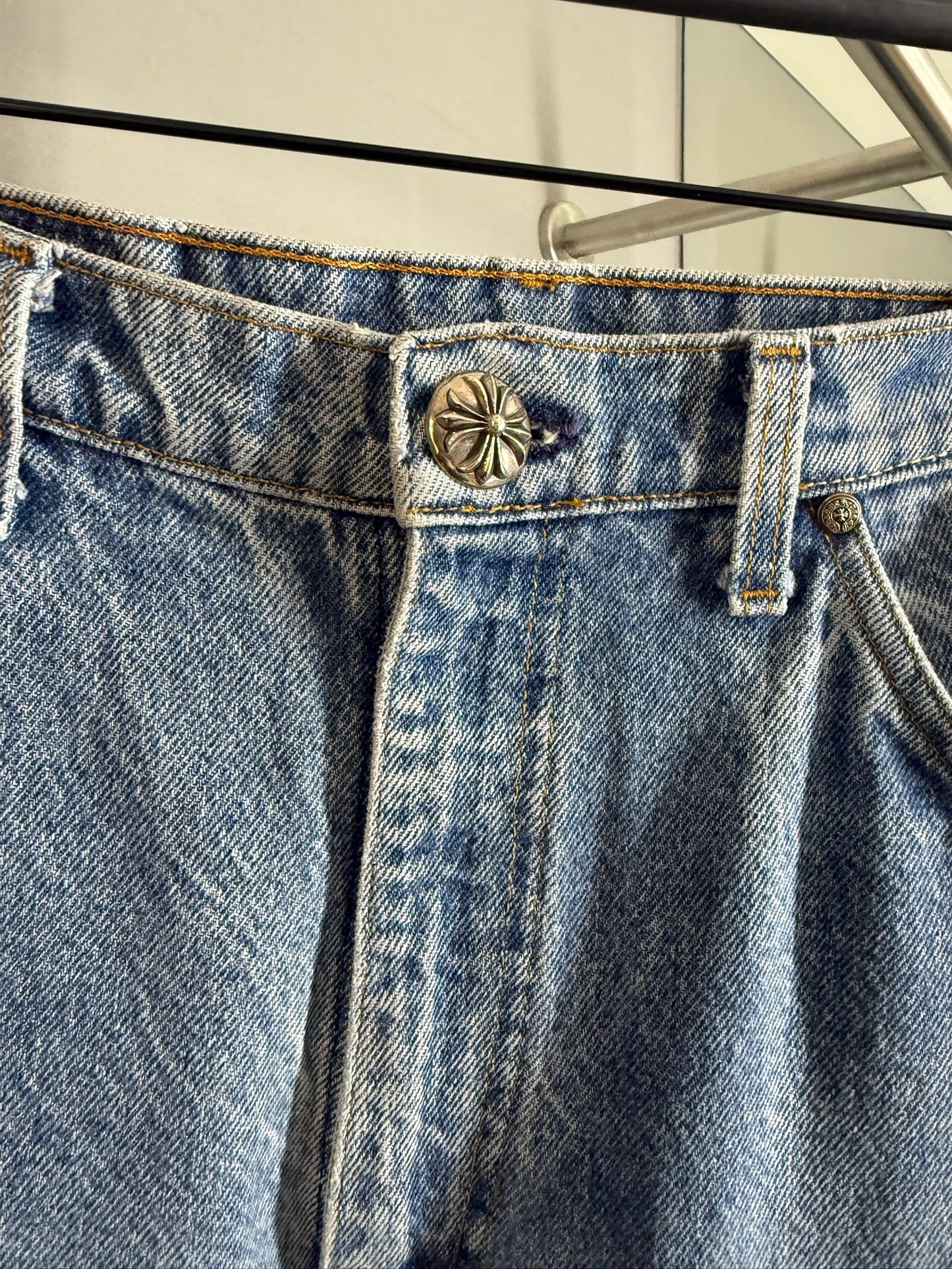 Chrome Hearts Levi’s 517 Cross Patch Jeans
