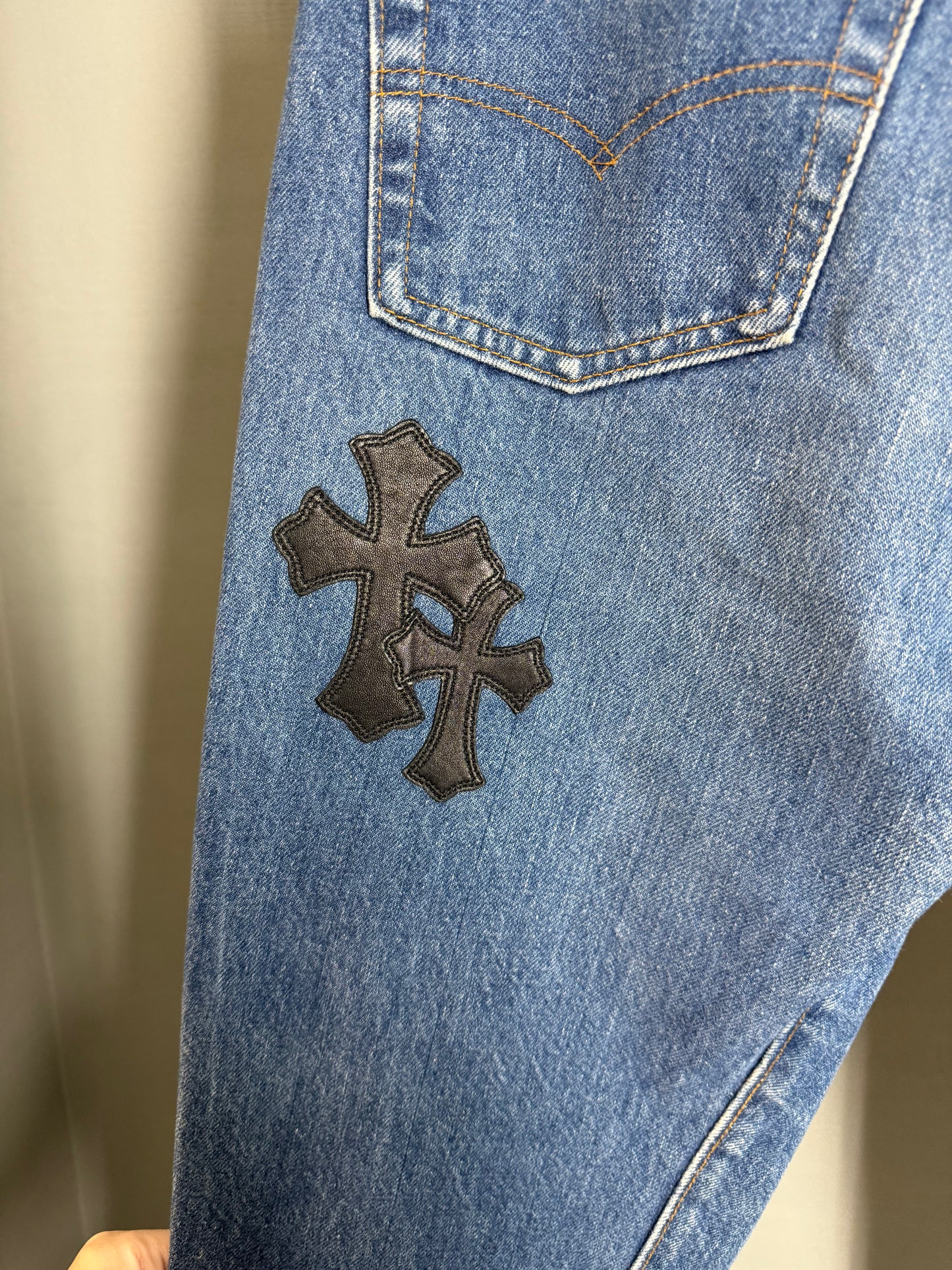 Chrome Hearts Levi’s Leather Patch 501 Jeans