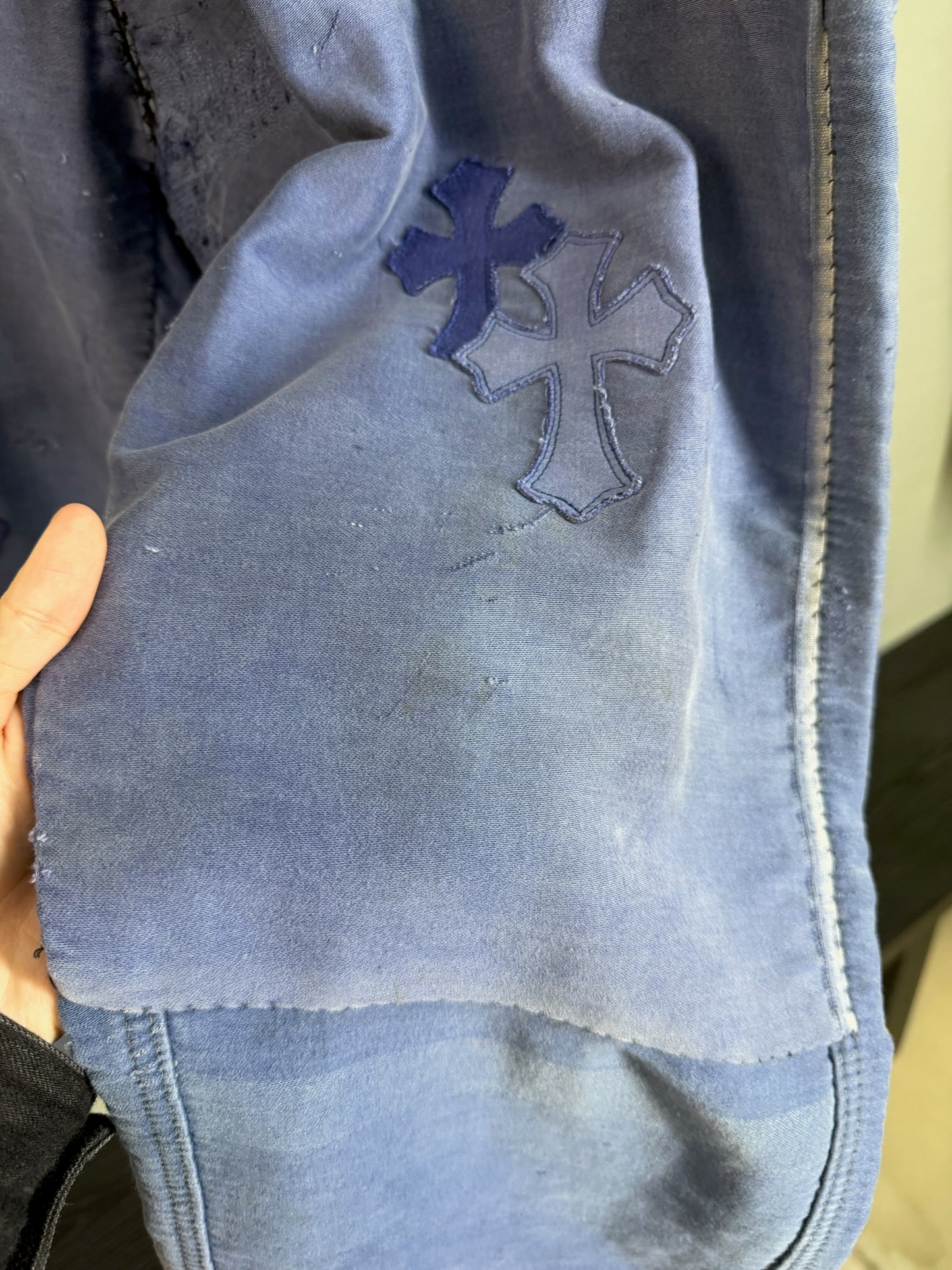 Chrome Hearts Cross Patch French Work Pants