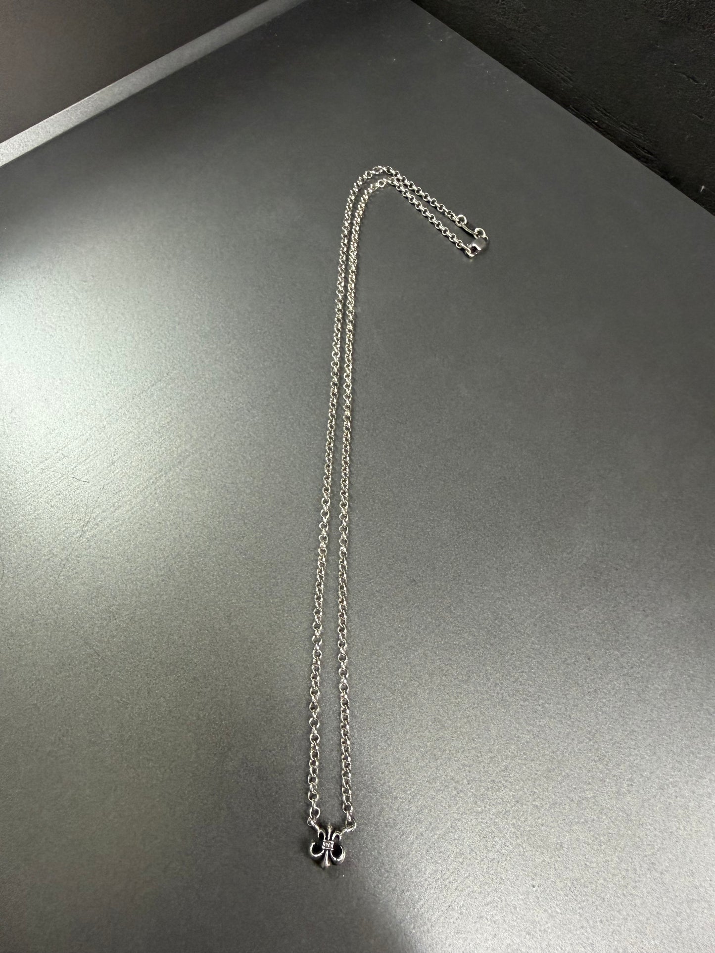 Chrome Hearts BS Fleur Pendant Necklace 45cm