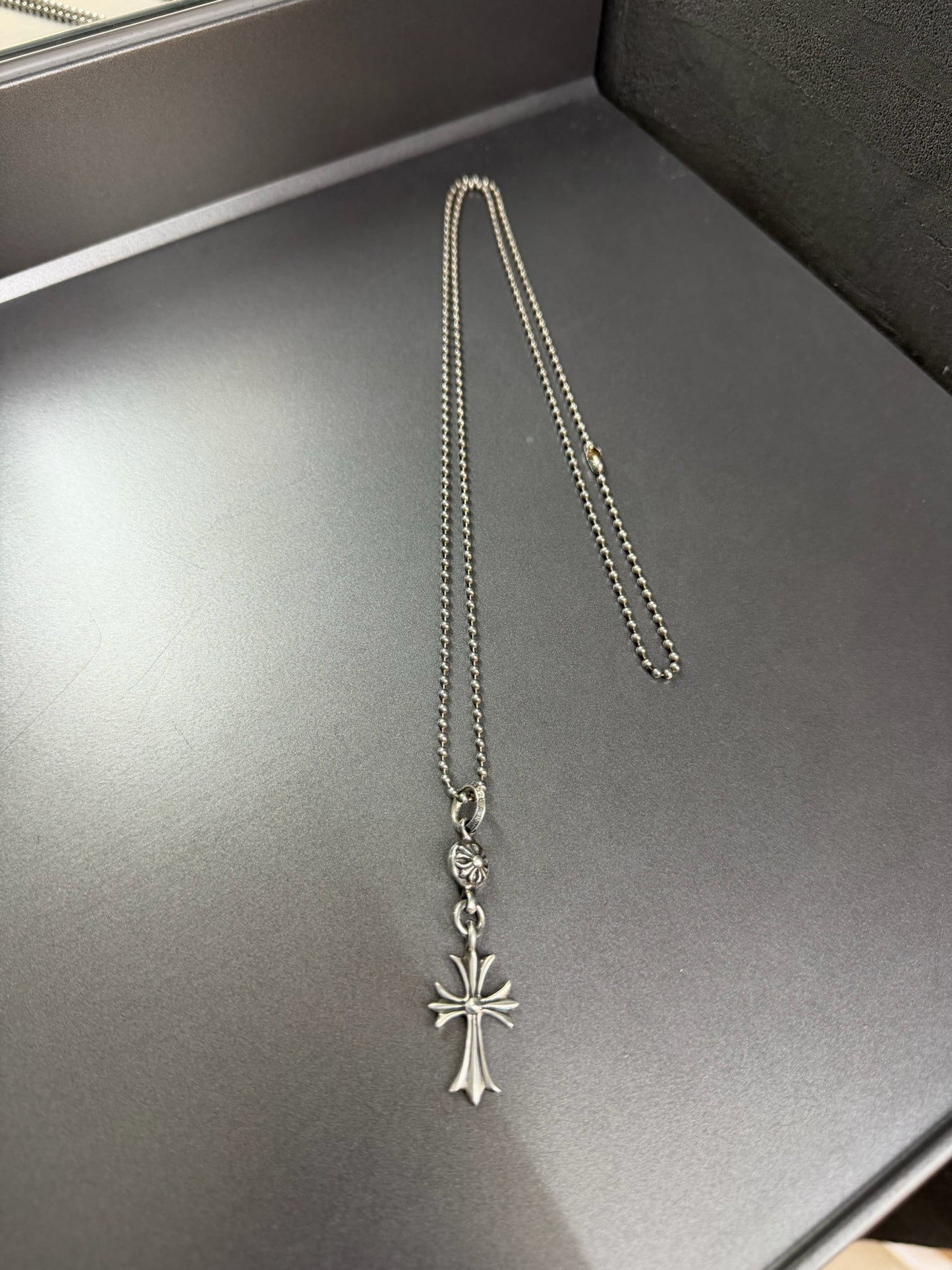 Chrome Hearts Cross Ball Necklace  with Diamond