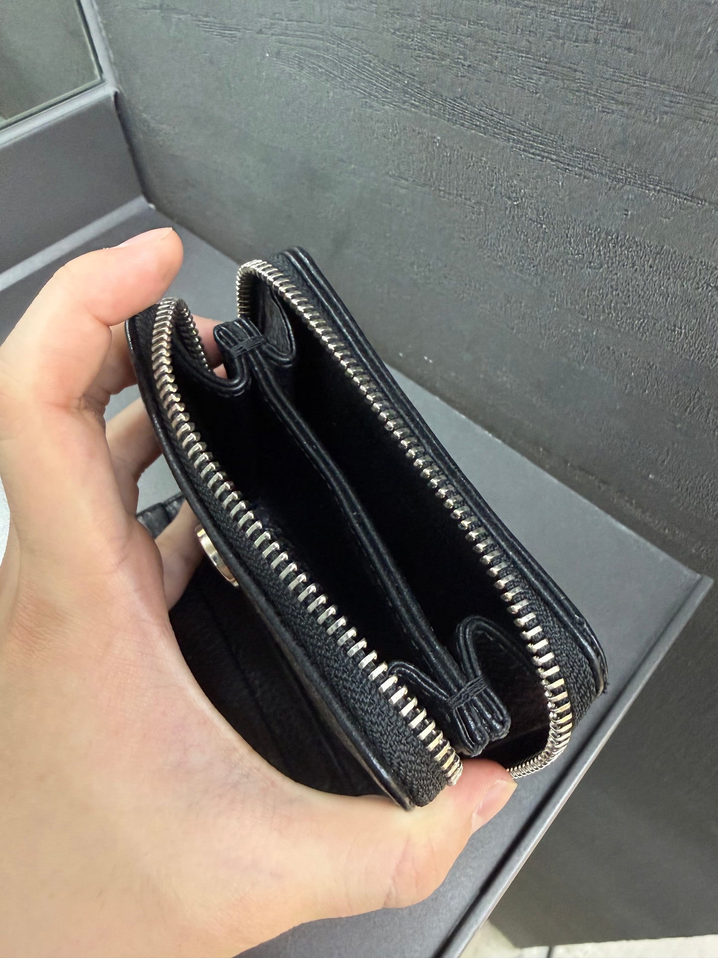 Chrome Hearts SQ zip bill wallet
