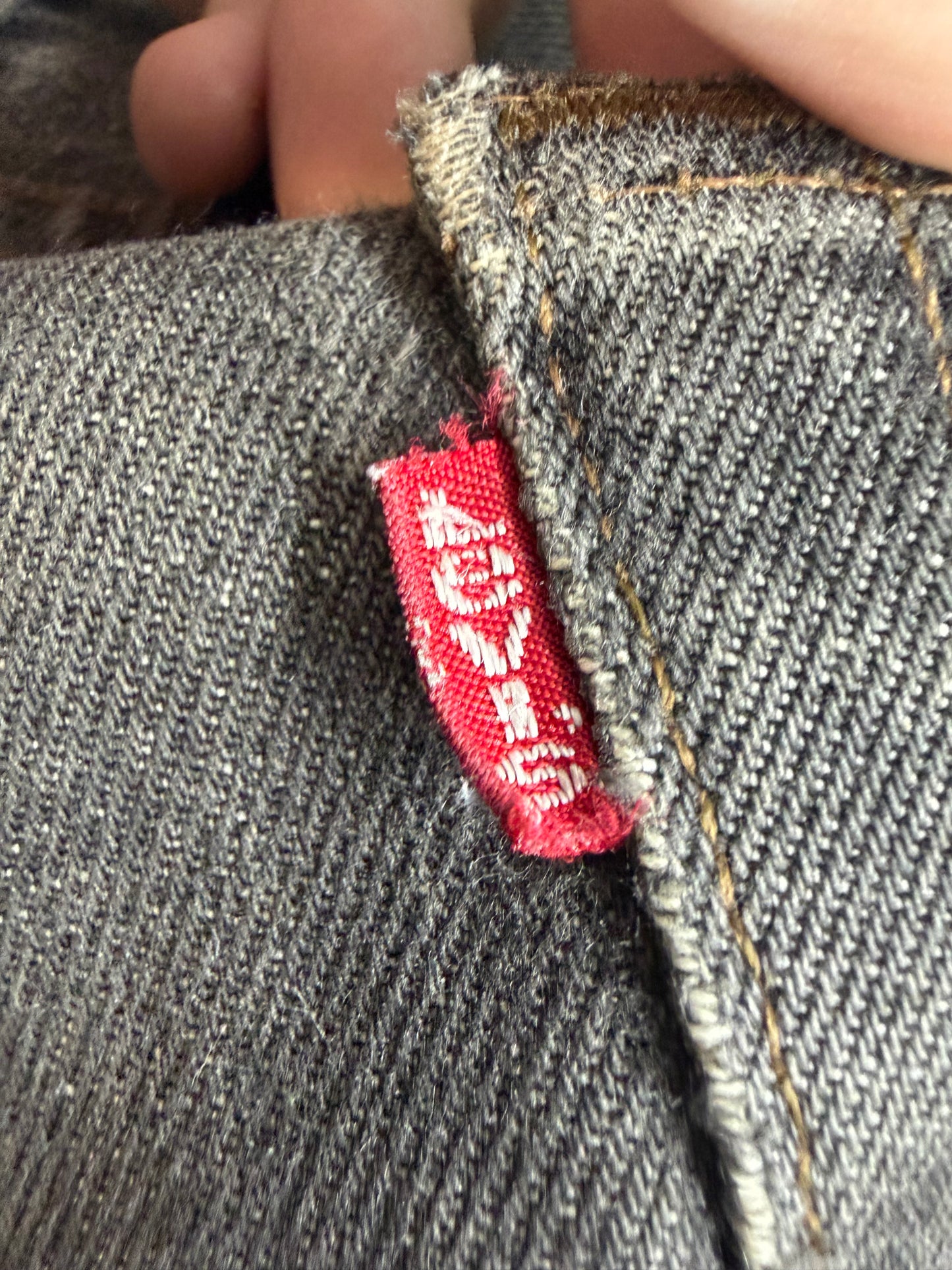 Chrome Hearts Leather Cross Patch 501 Jeans