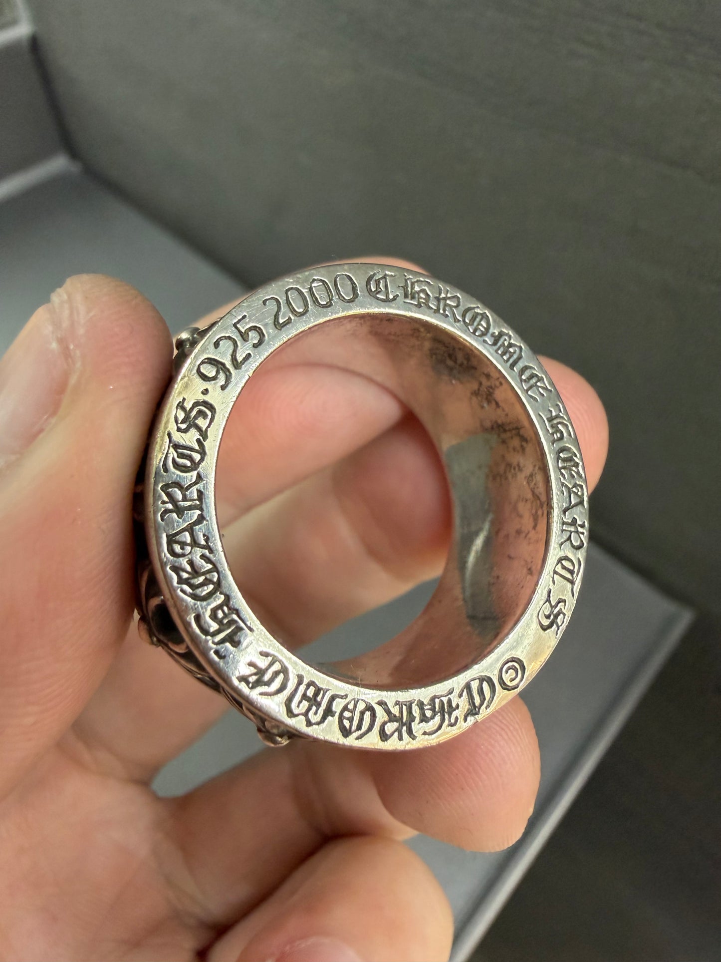 Chrome Hearts Cross Spinner Ring