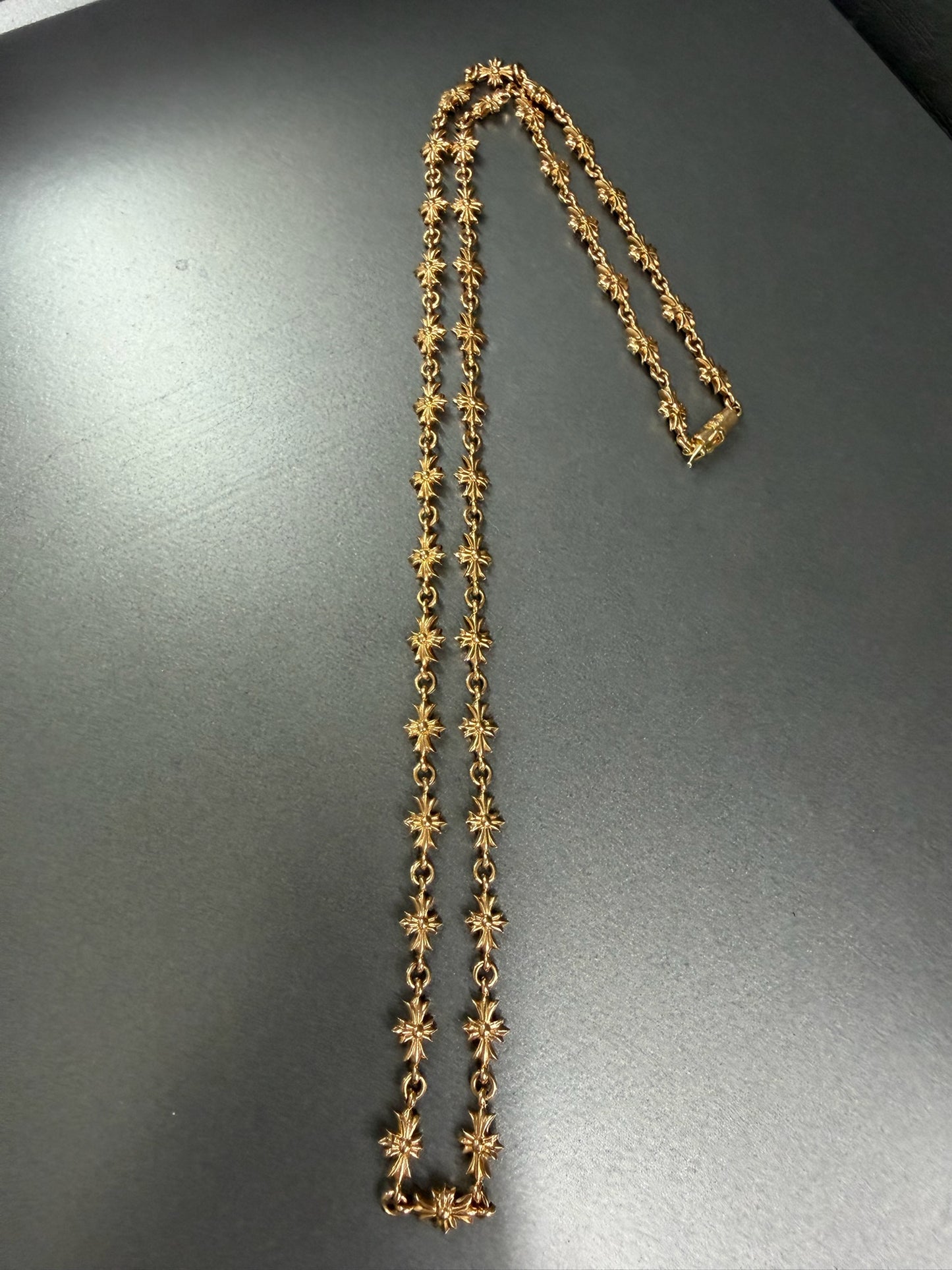 Chrome Hearts 22k Tiny E Necklace 24inch