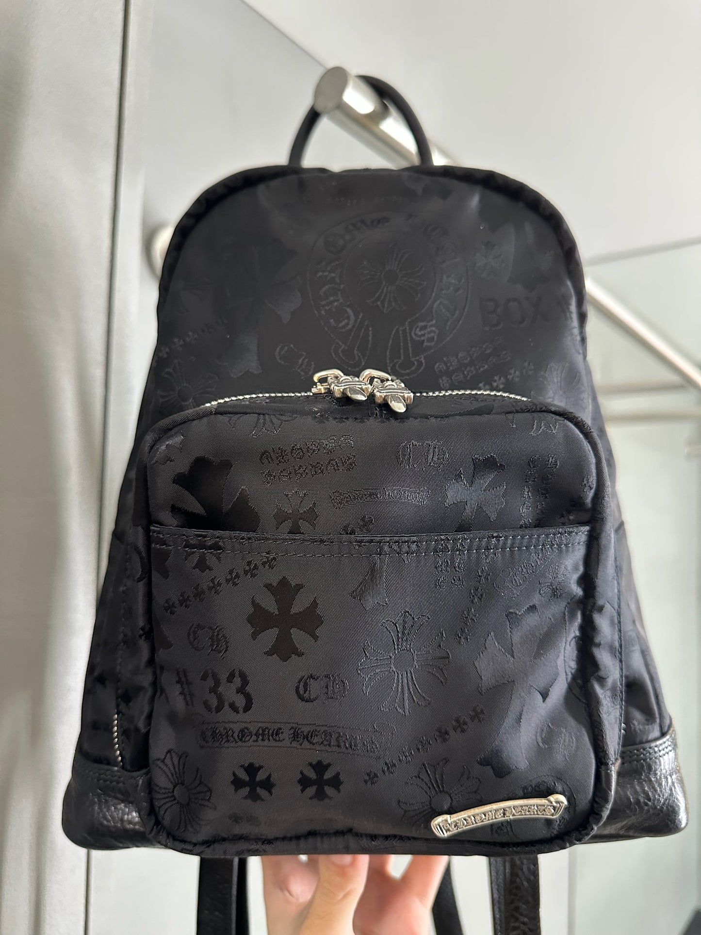 Chrome Hearts Nylon Stencil Monogram Seventh Grade Backpack