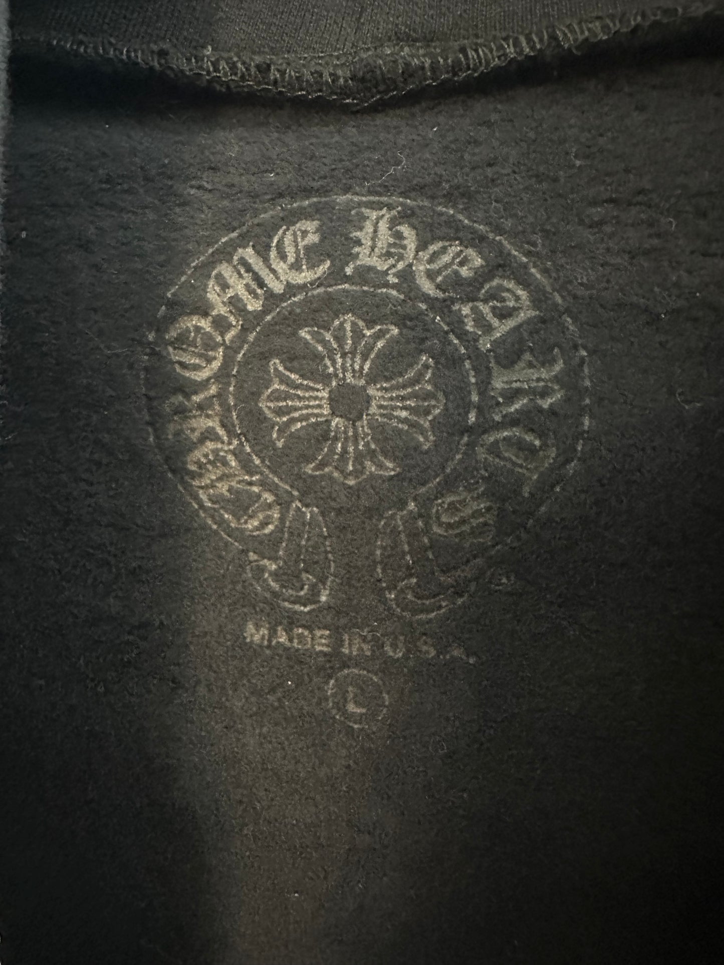 Chrome Hearts Horseshoe Floral Cross Zip-up
