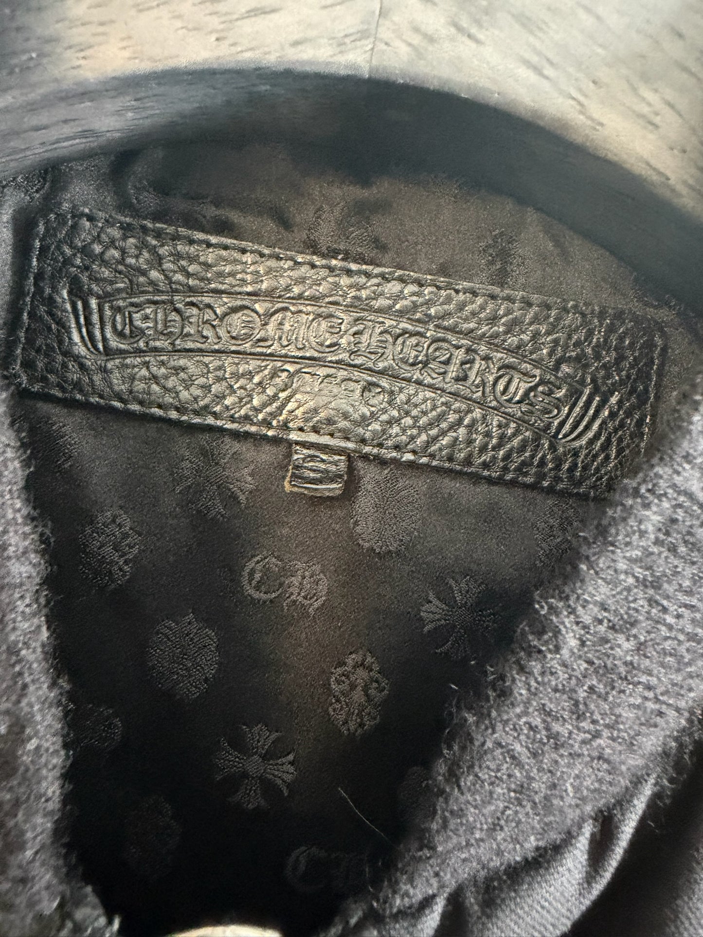 Chrome Hearts Leather Cross Patch Vest