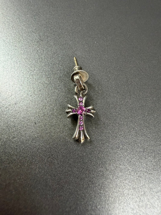 Chrome Hearts Pink Sapphire BBF Babyfat Earring
