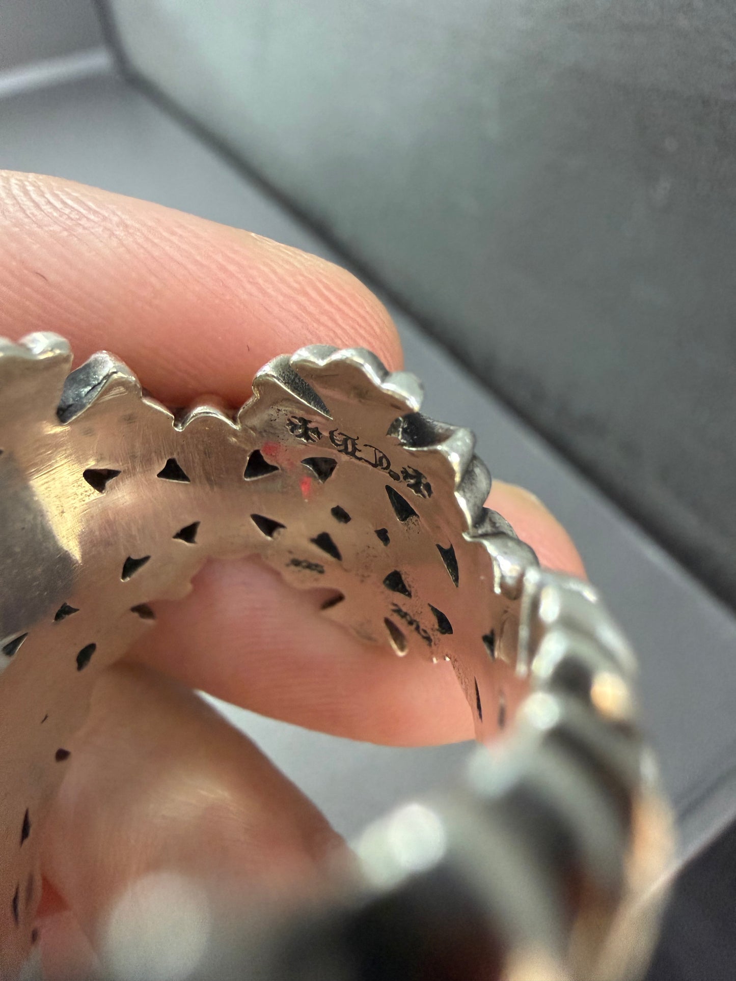 Chrome Hearts Chainmail Cross Ring