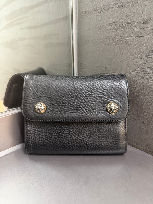 Chrome Hearts buckle scroll wallet