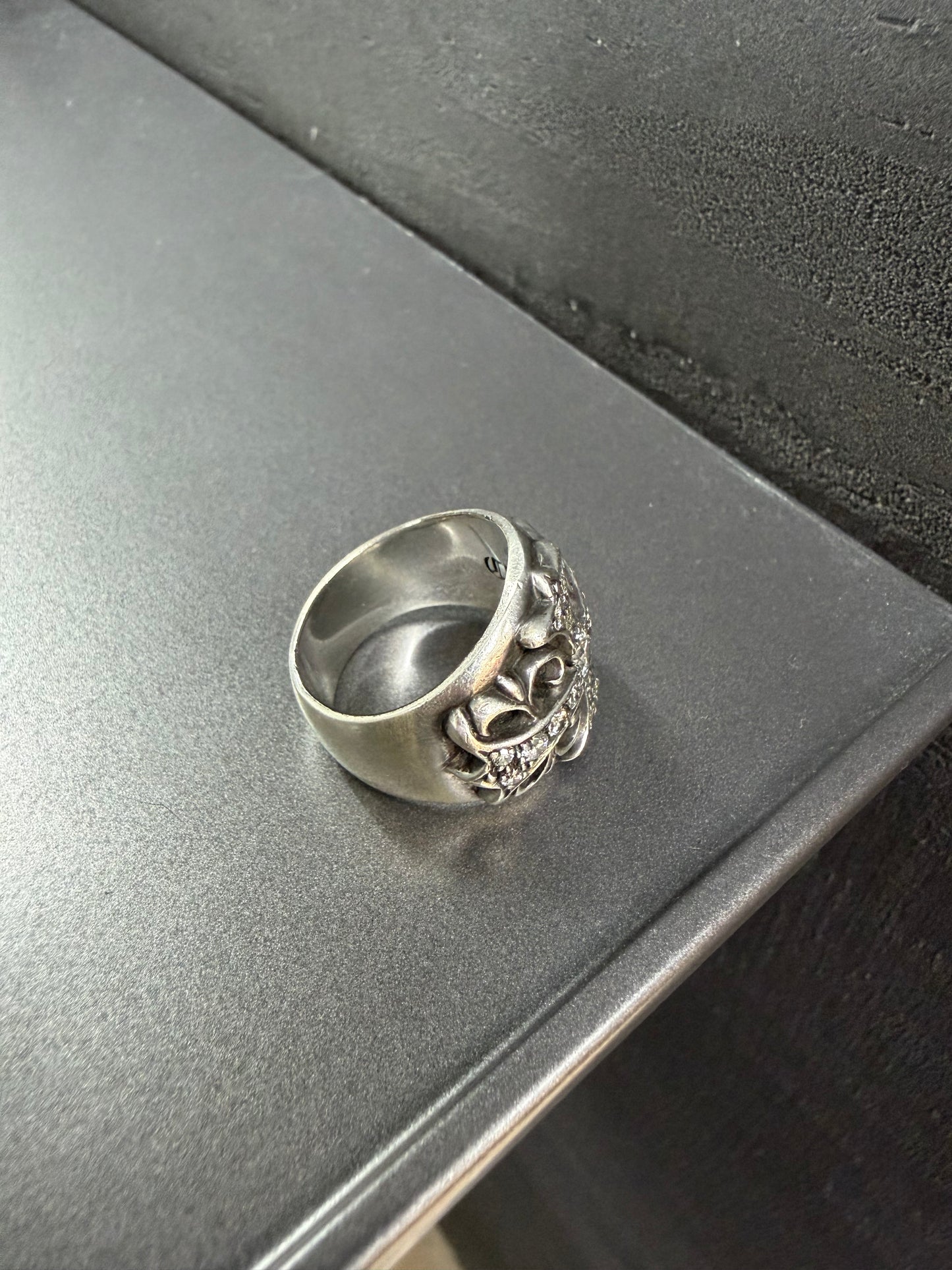 Chrome Hearts Keeper Ring with Diamonds