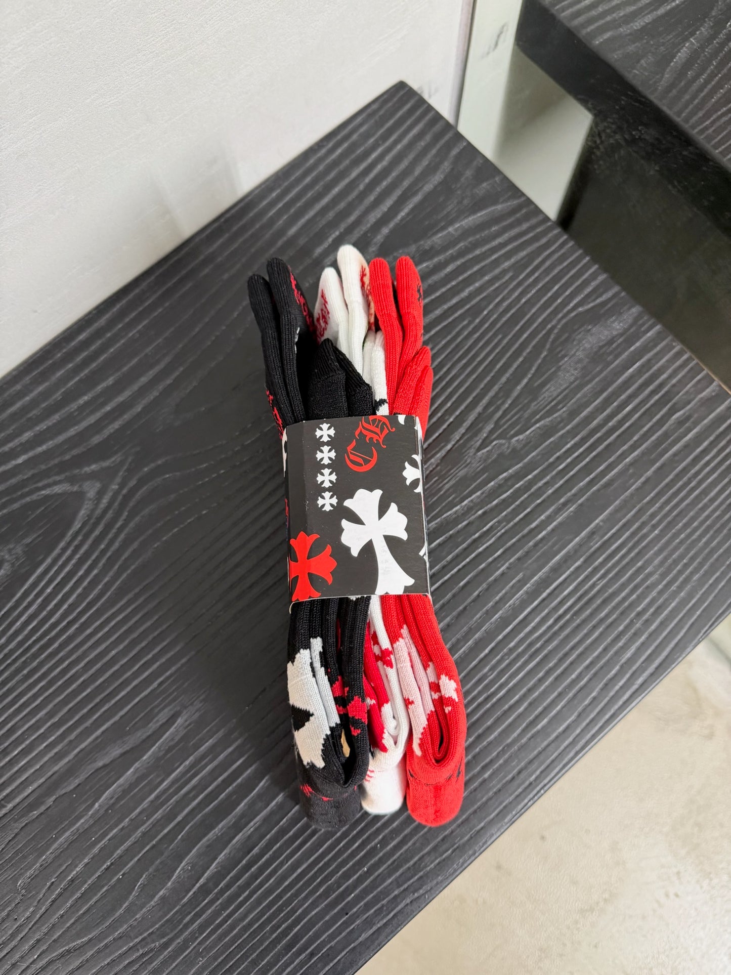 Chrome Hearts 3-pack Stencil  Socks