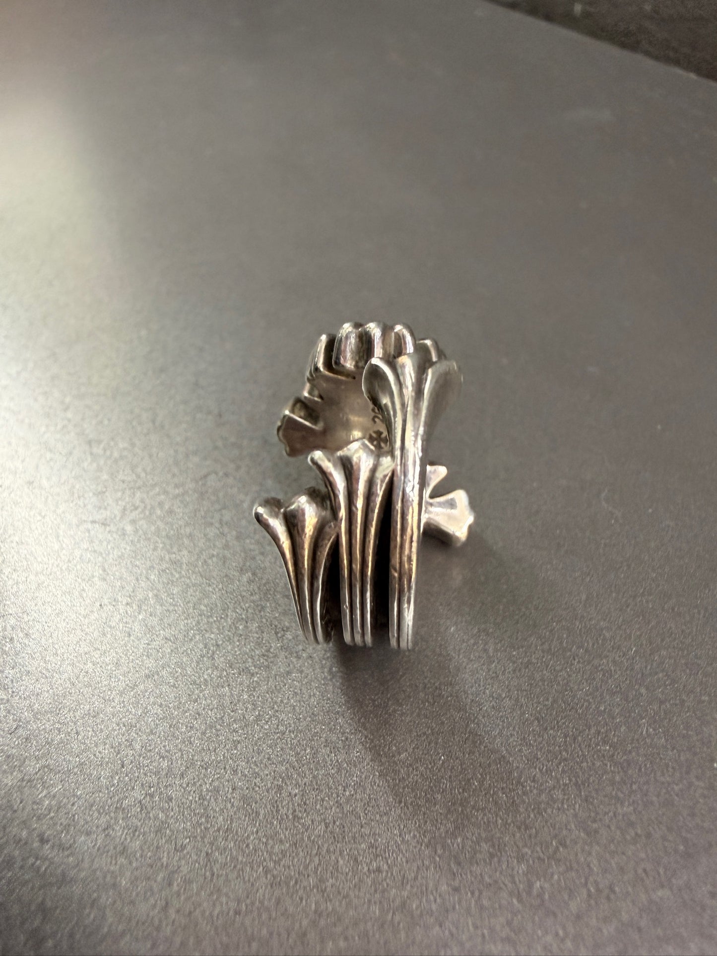Chrome Hearts Triple Curve Cross Ring