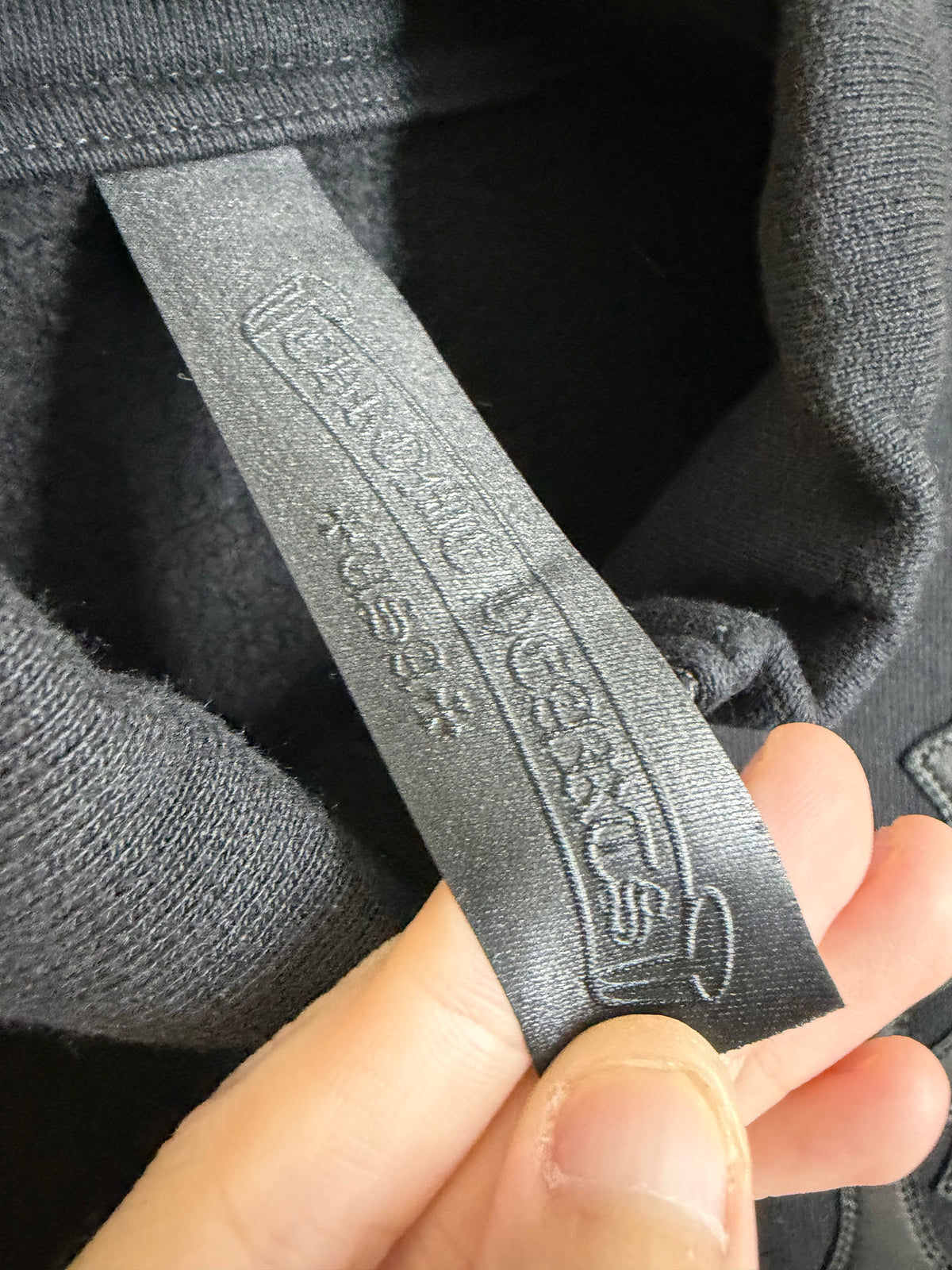 Chrome Hearts Cross Patch Paper Jam Half Zip Sweatshirt