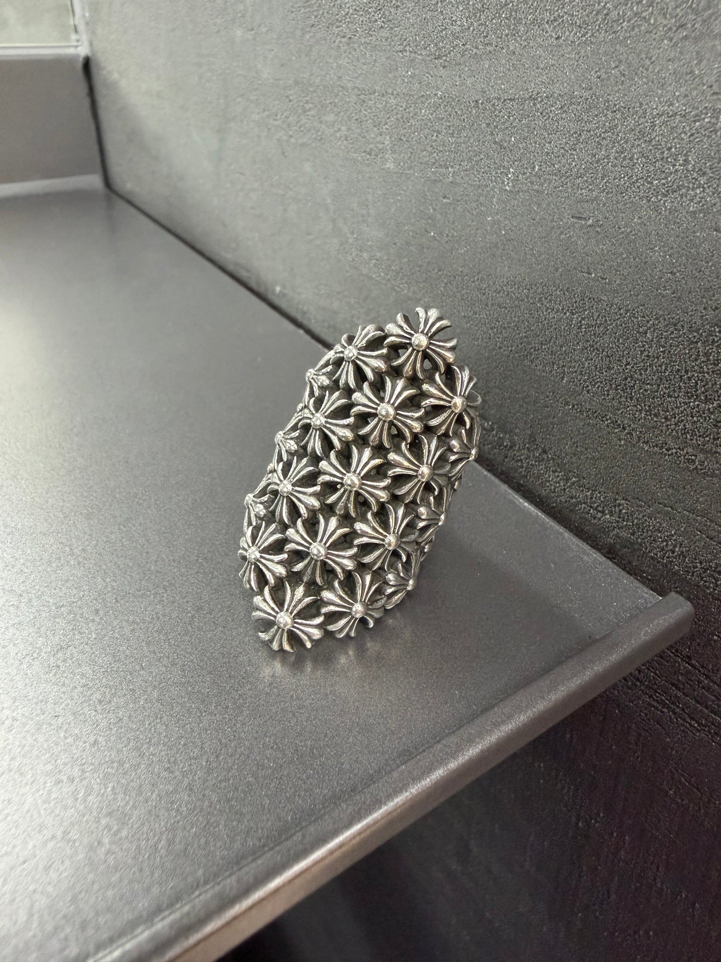 Chrome Hearts Chainmail Cross Ring