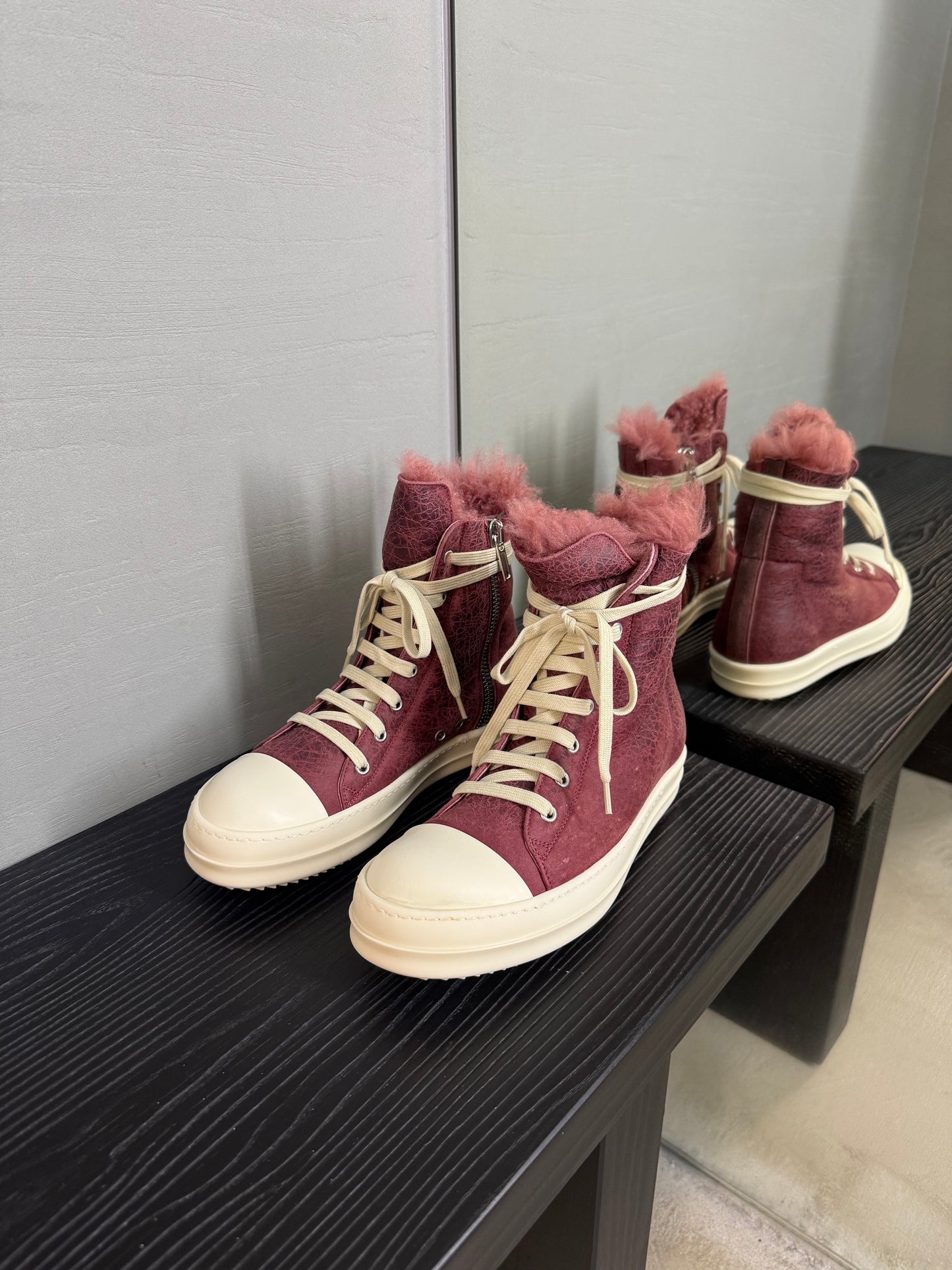 Rick Owens minimal Ramones High-top sneakers