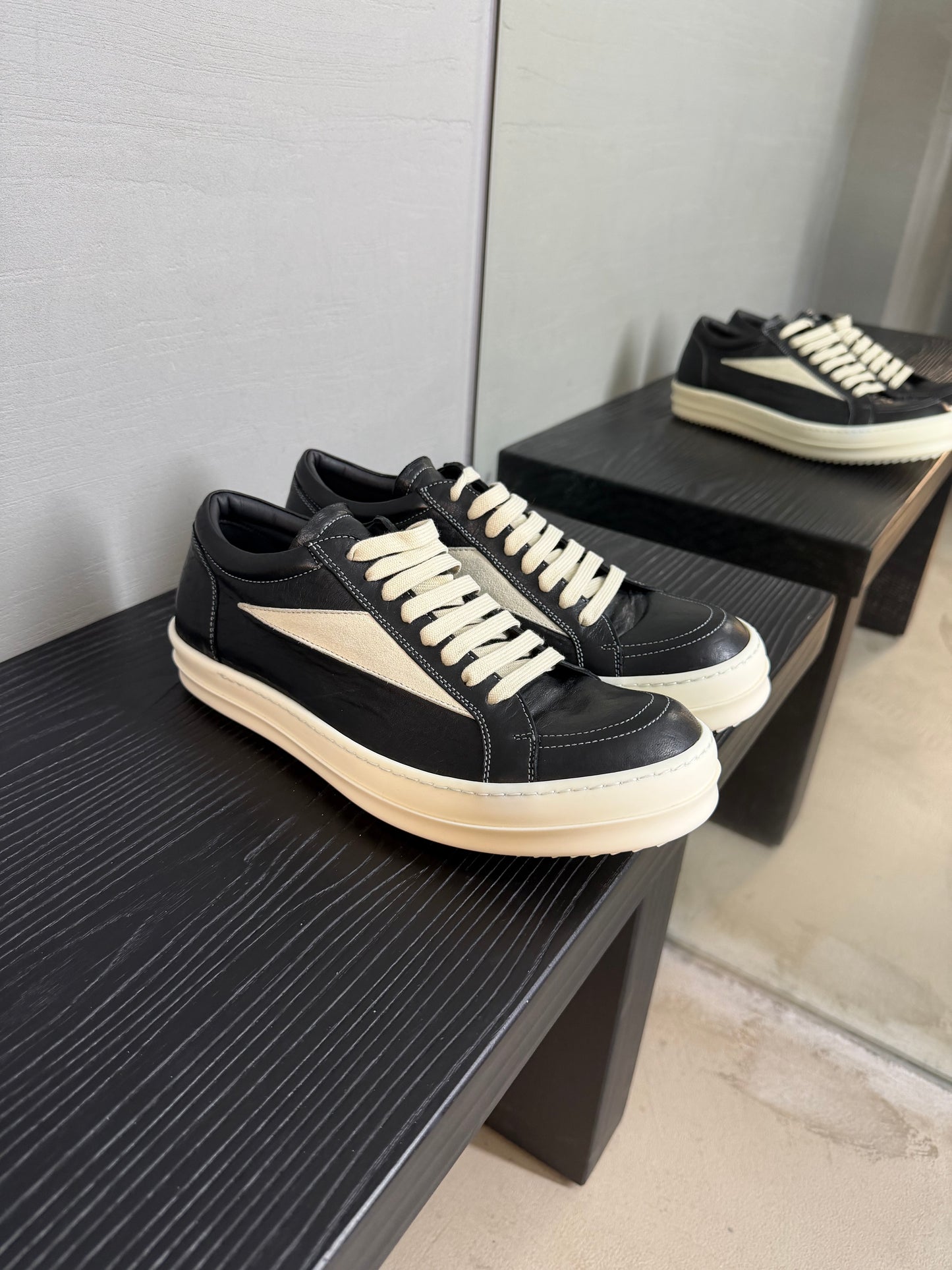 Rick Owens Lamb Skin Vintage Sneaks