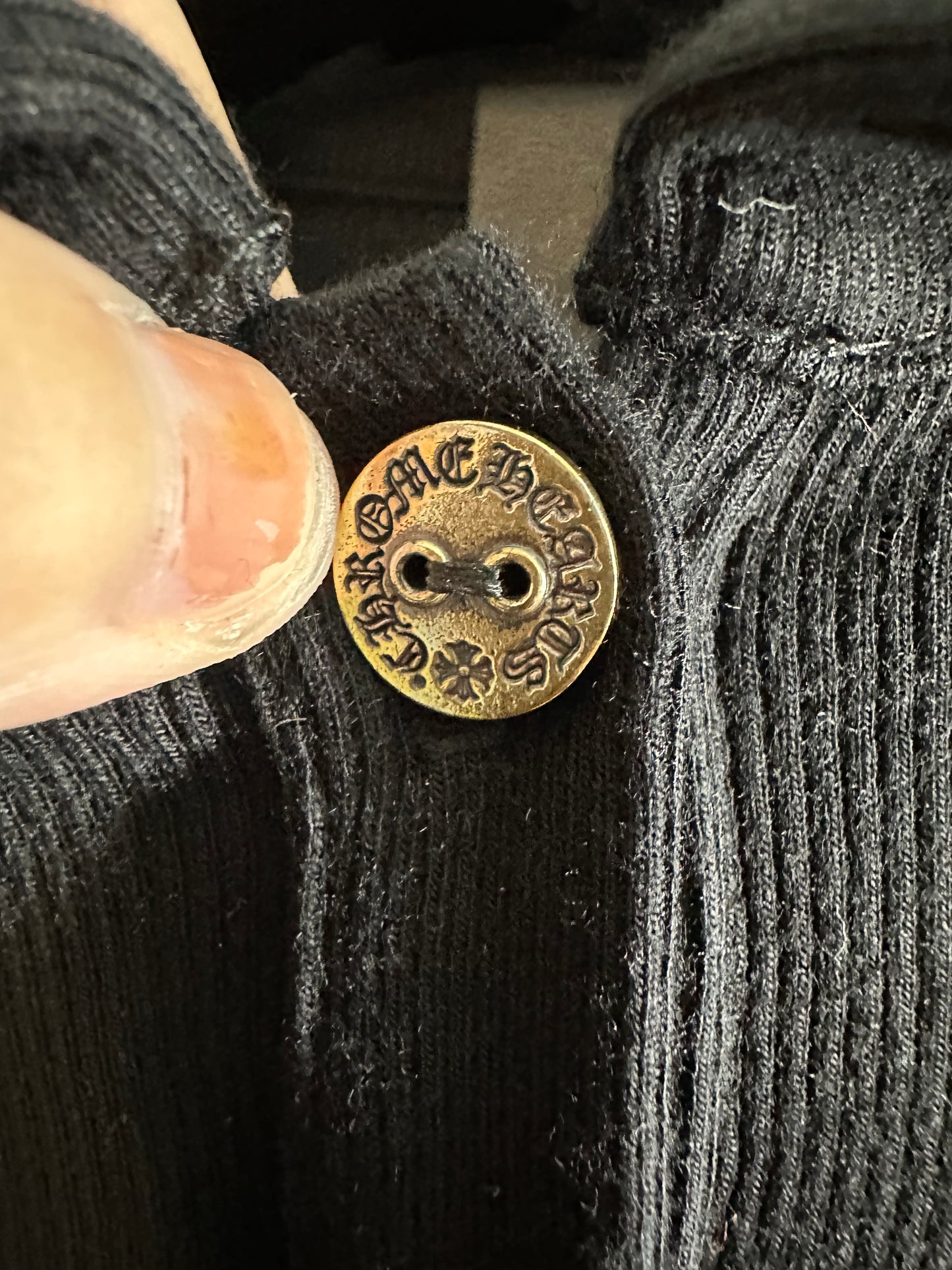 Chrome Hearts Dagger Embroidered Polo Mini Dress