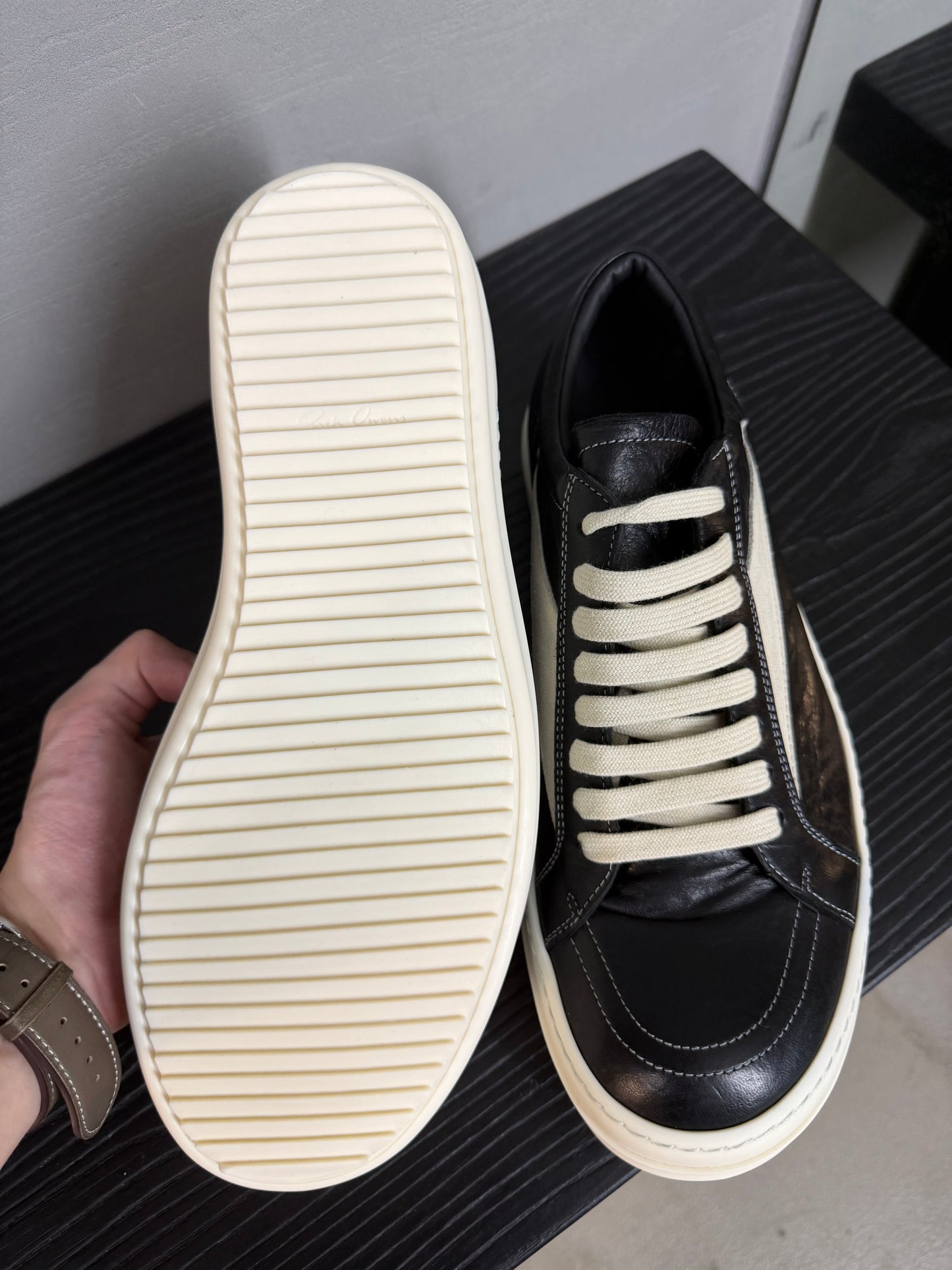 Rick Owens Lamb Skin Vintage Sneaks
