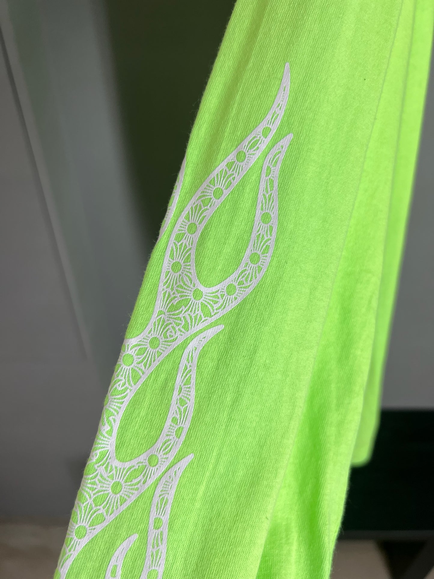 Chrome Hearts Neon Flame Logo Pocket Long Sleeve