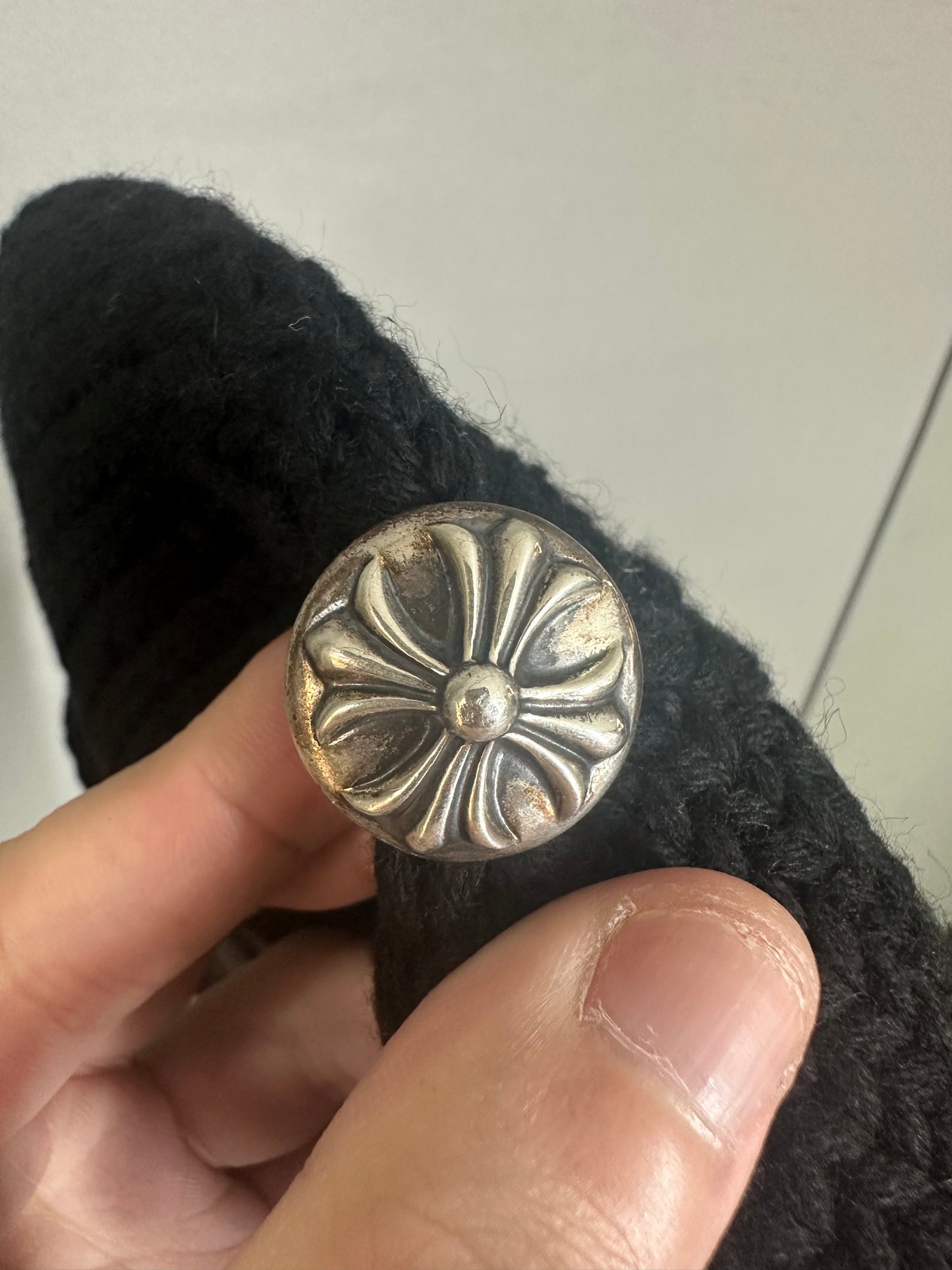 Chrome Hearts Leather Cross Patch Beanie
