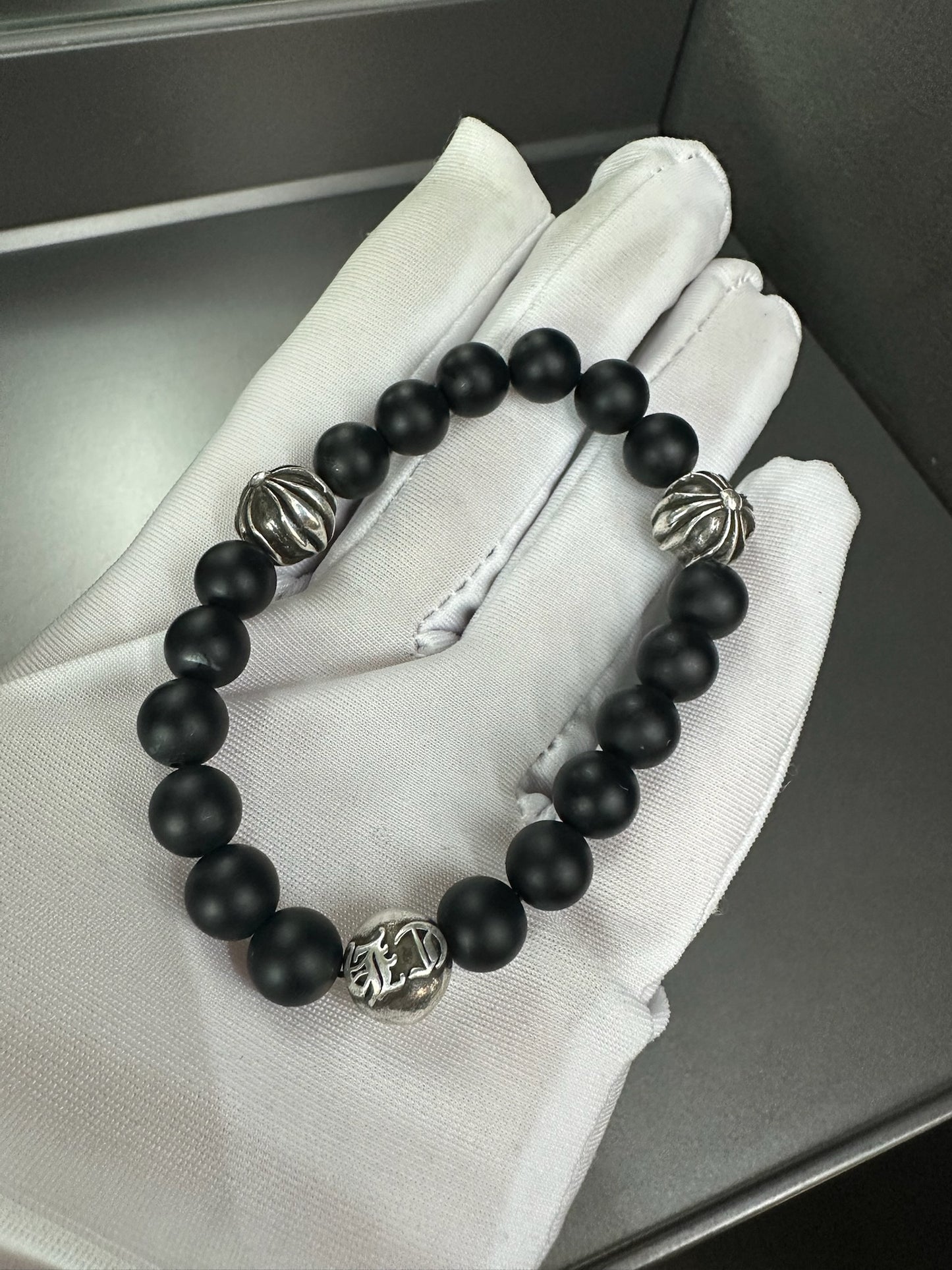 Chrome Hearts Cross Bead Bracelet 8mm