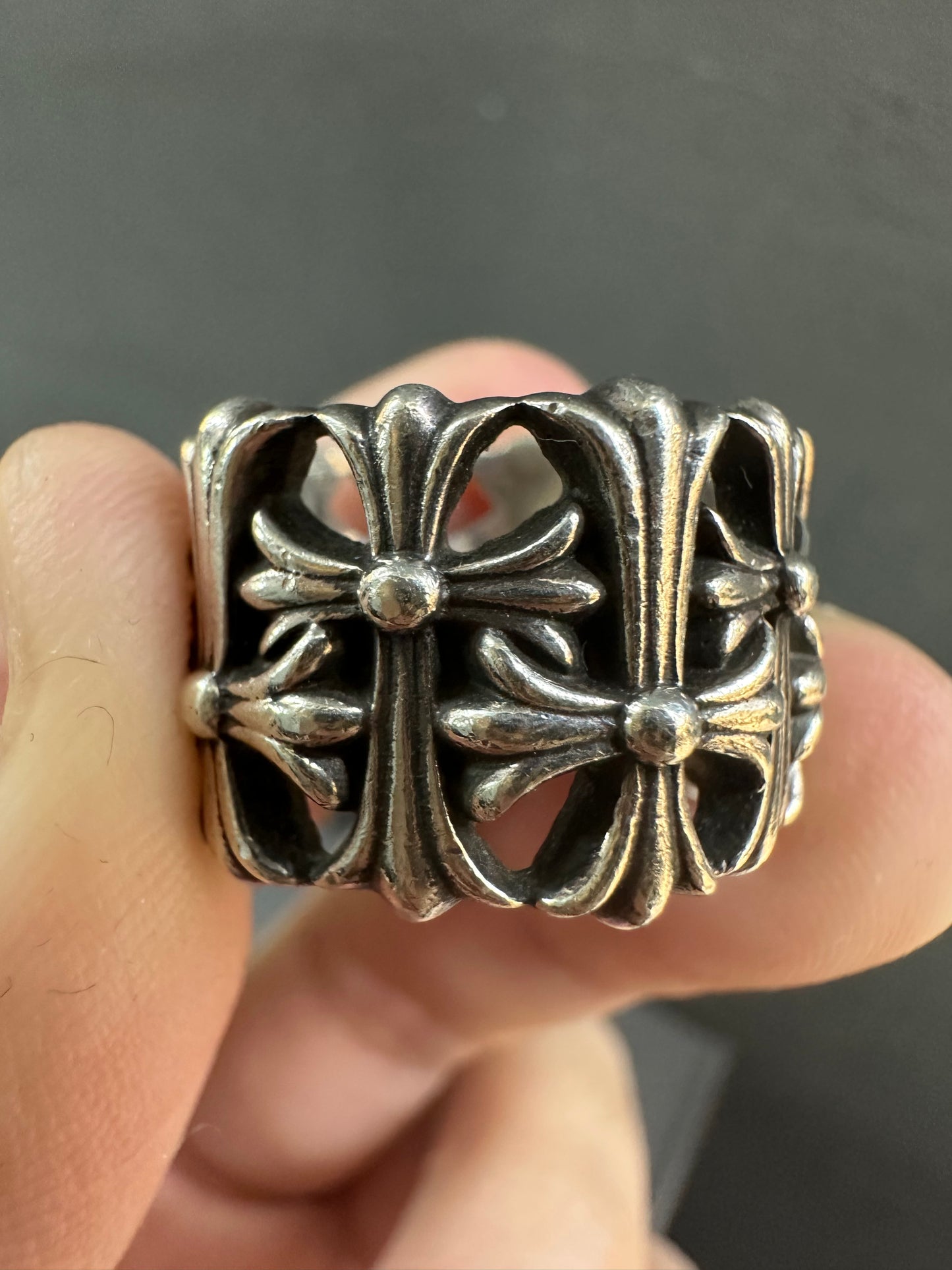 Chrome Hearts Cemetery Cross Ring