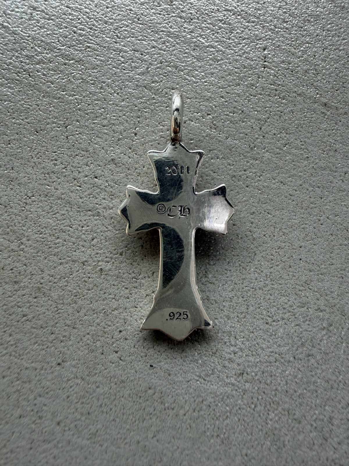 Chrome Hearts DBL Double Cross Pendant with Diamonds