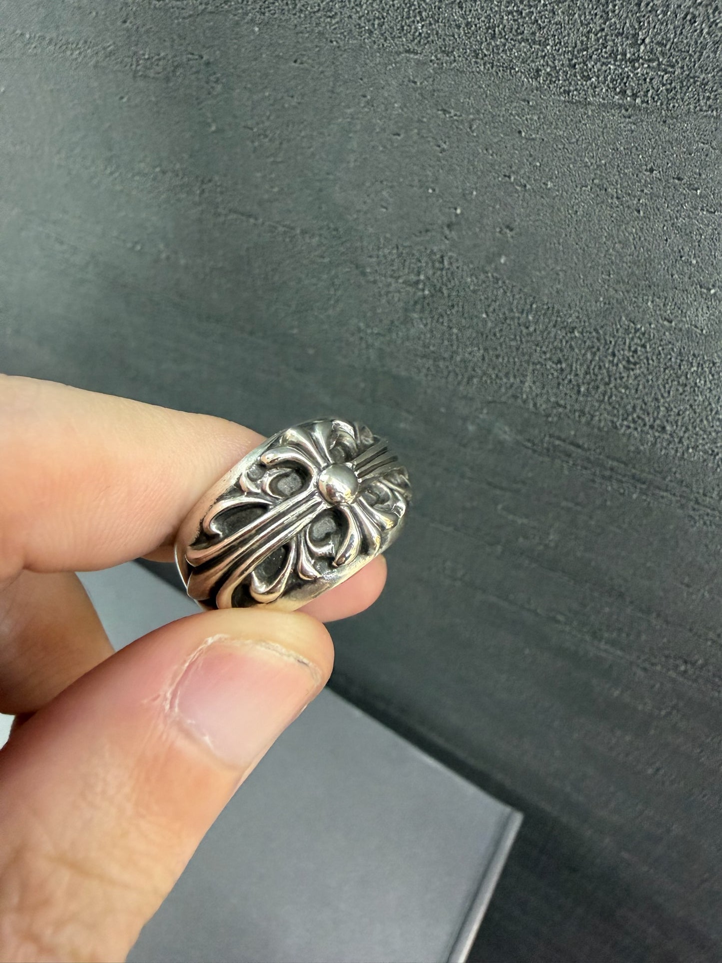 Chrome Hearts Floral Cross Ring