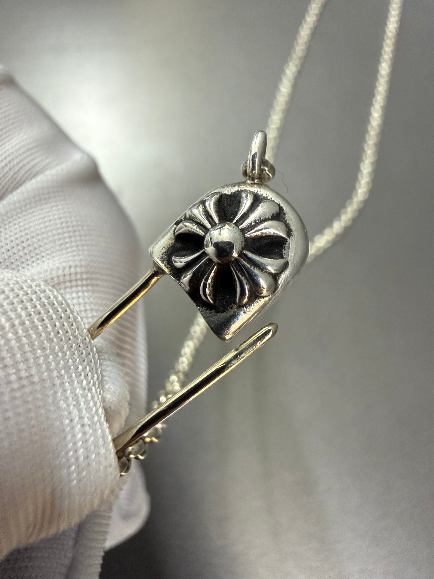 Chrome Hearts Safety Pin Necklace 50cm