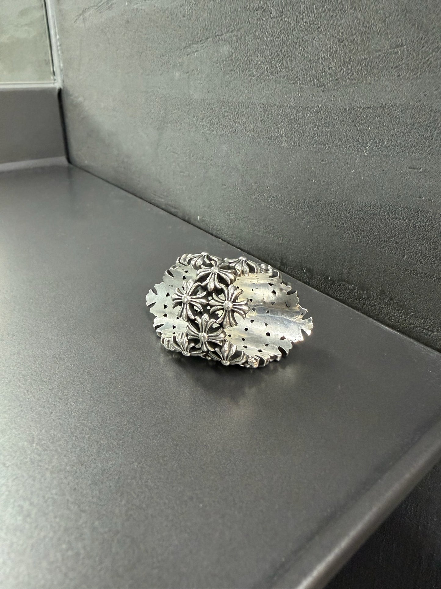 Chrome Hearts Chainmail Cross Ring