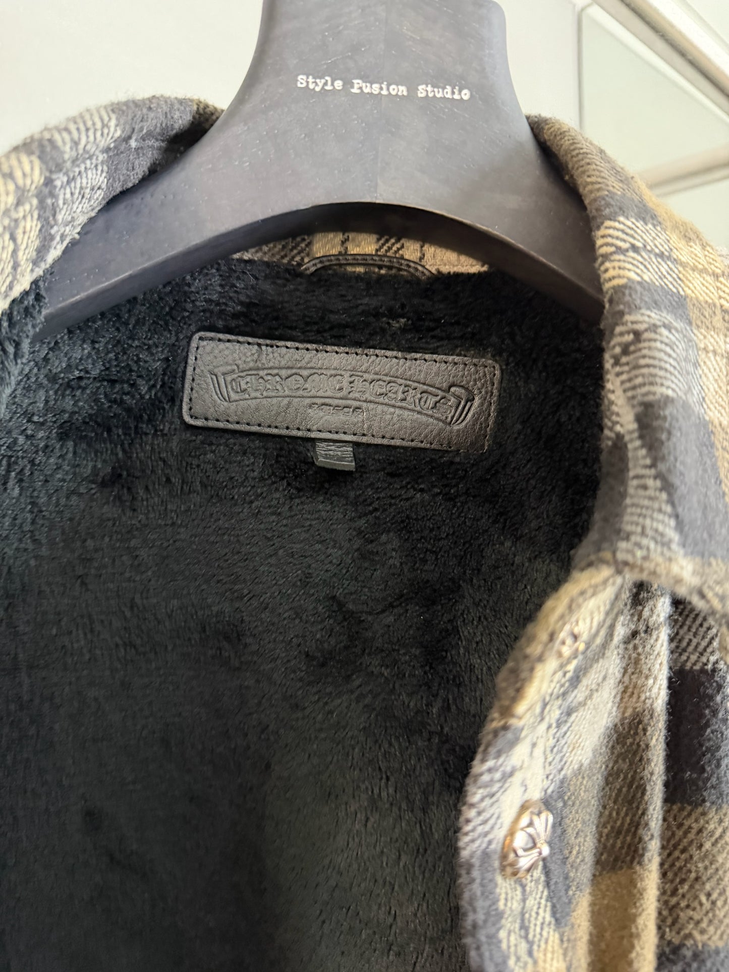 Chrome Hearts Flannel Work Dog Shirt
