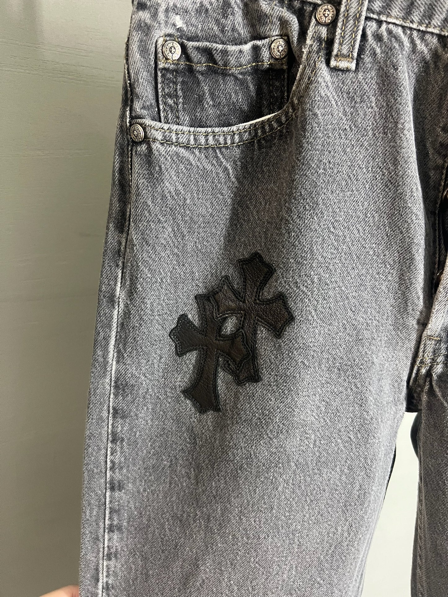 Chrome Hearts Levi’s Cross Patch Jeans