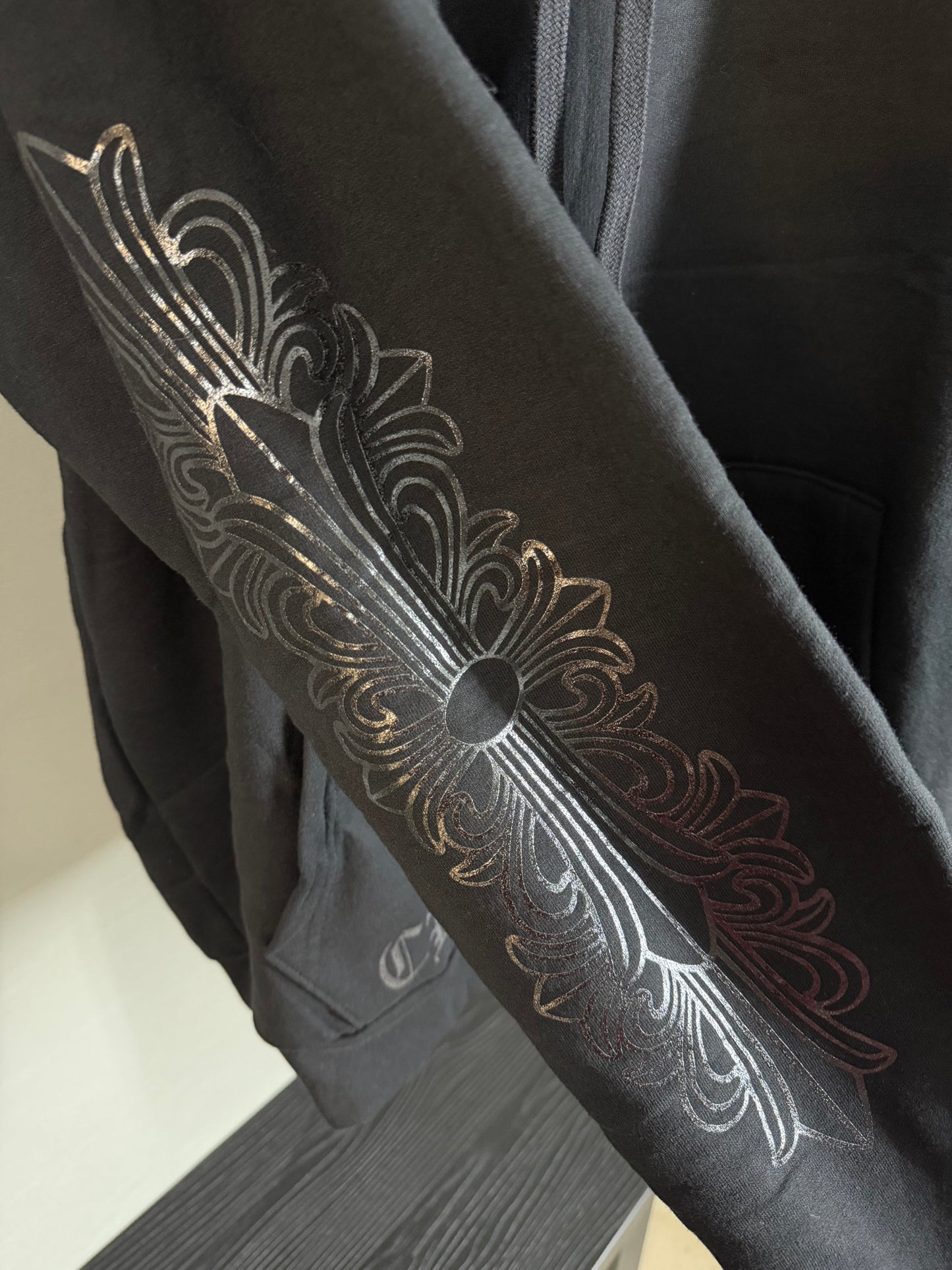 Chrome Hearts Horseshoe Floral Hoodie
