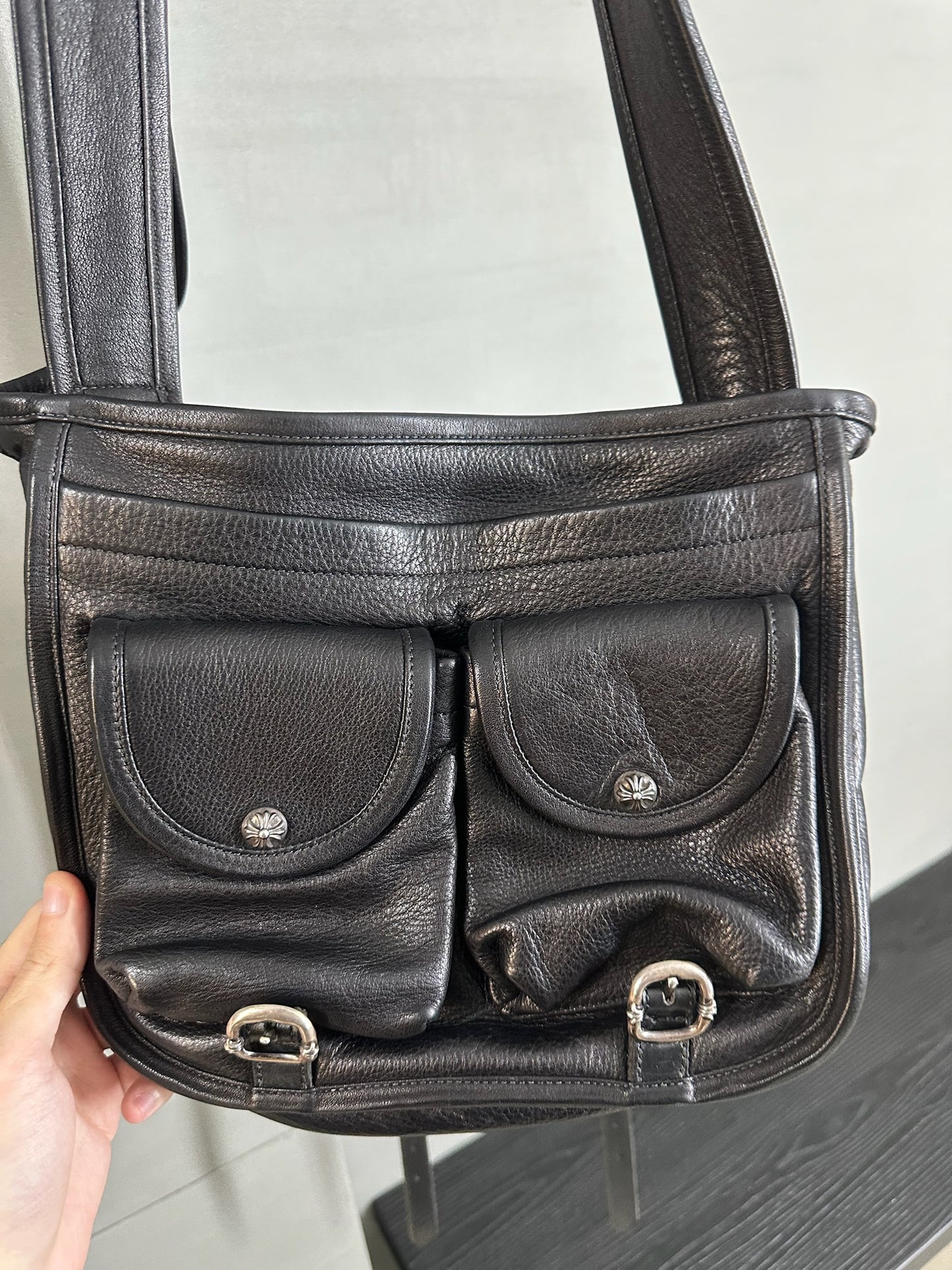 Chrome Hearts Fluer Leather Bag