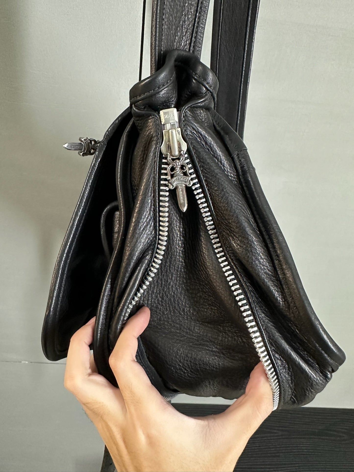 Chrome Hearts Fluer Leather Bag