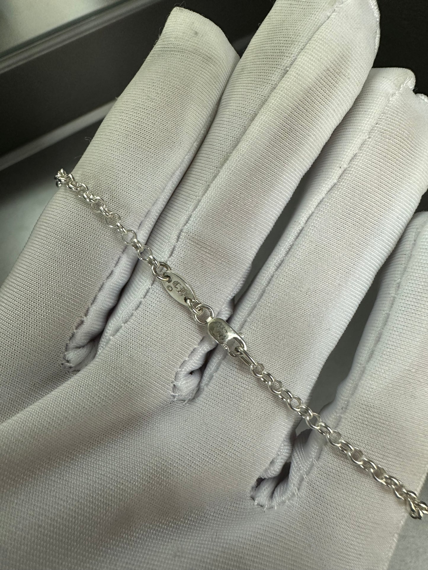Chrome Hearts Safety Pin Necklace with Diamond