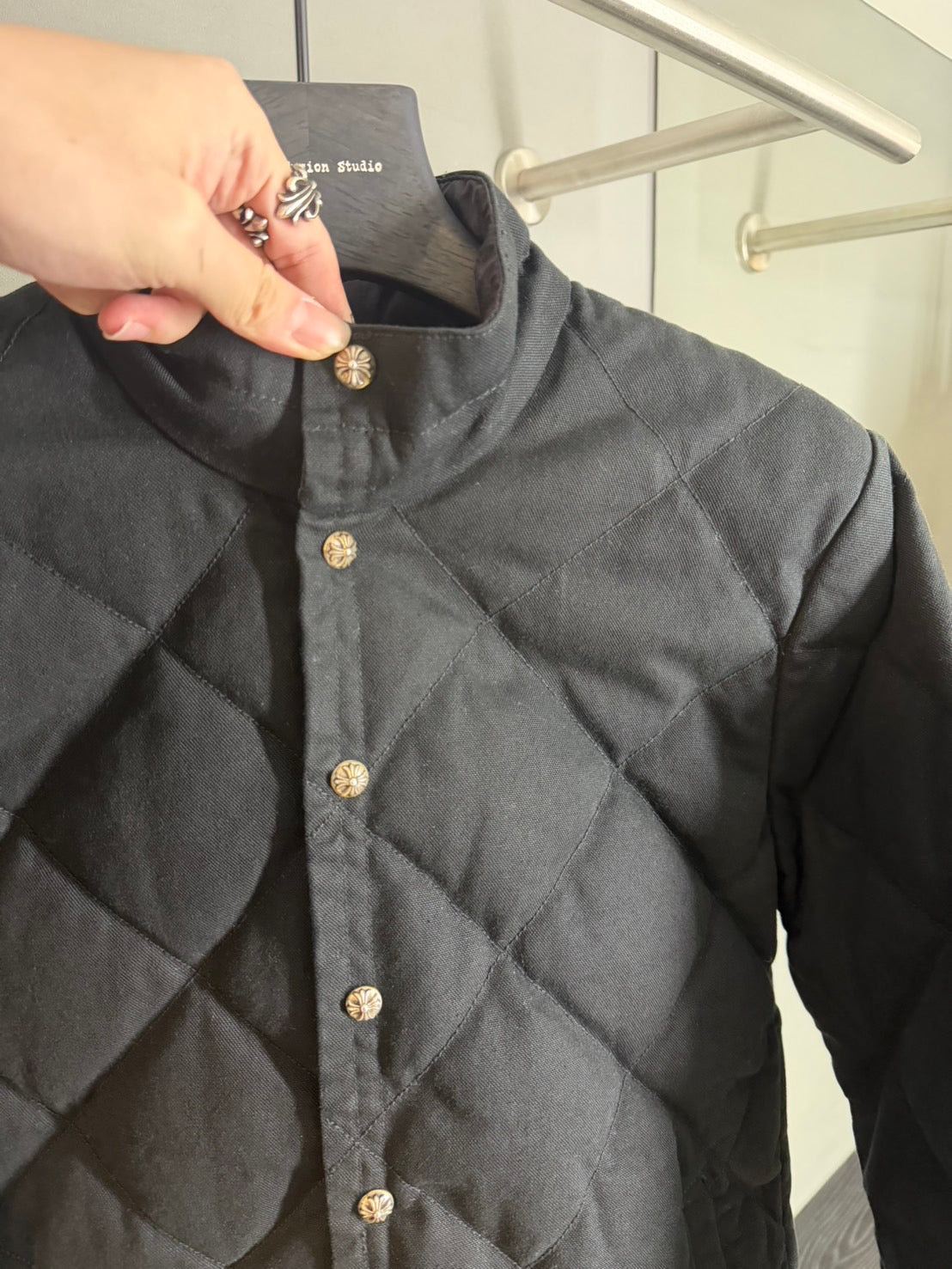 Chrome Hearts Teenage Kicks Quilted Shirt Jacket