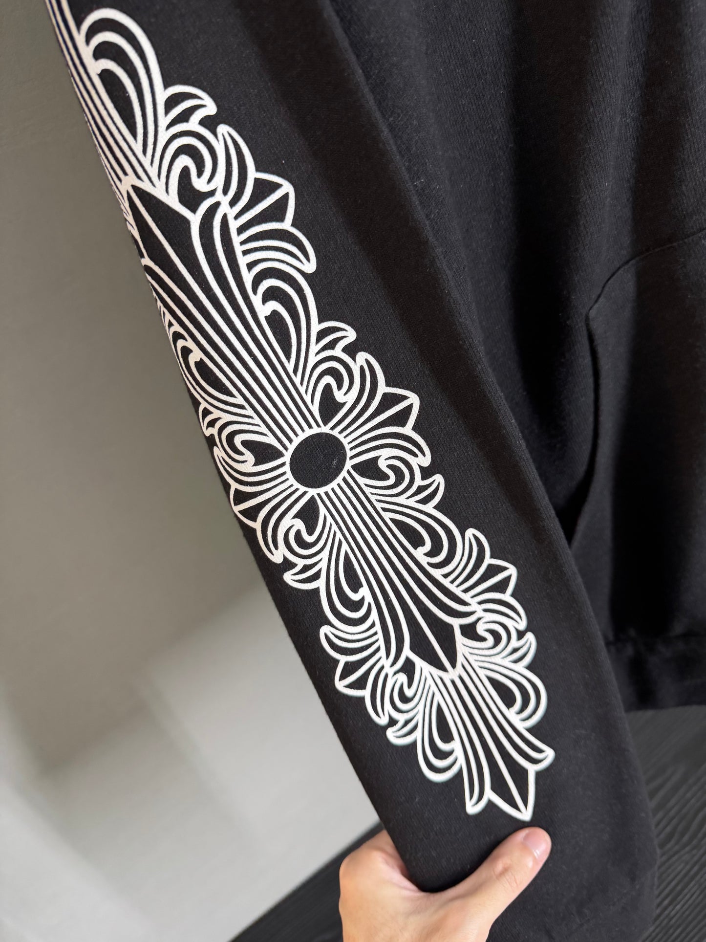 Chrome Hearts T-Bar Floral Horseshoe Zip-up