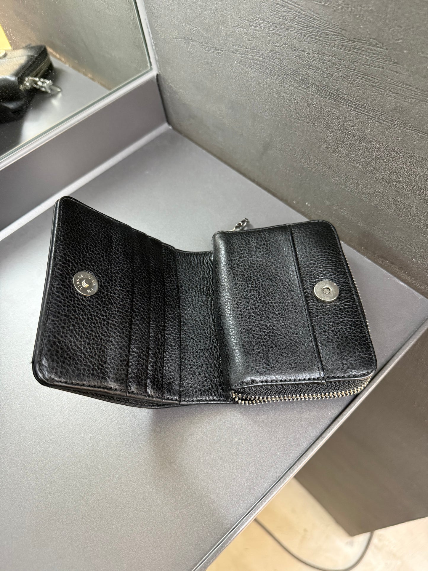 Chrome Hearts SQ zip bill wallet