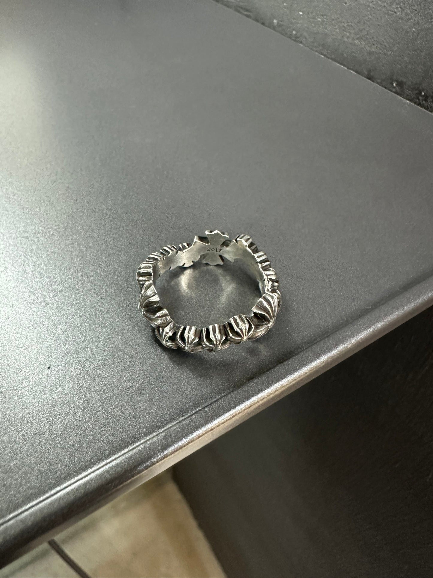Chrome Hearts Twisted Wave Cross Ring